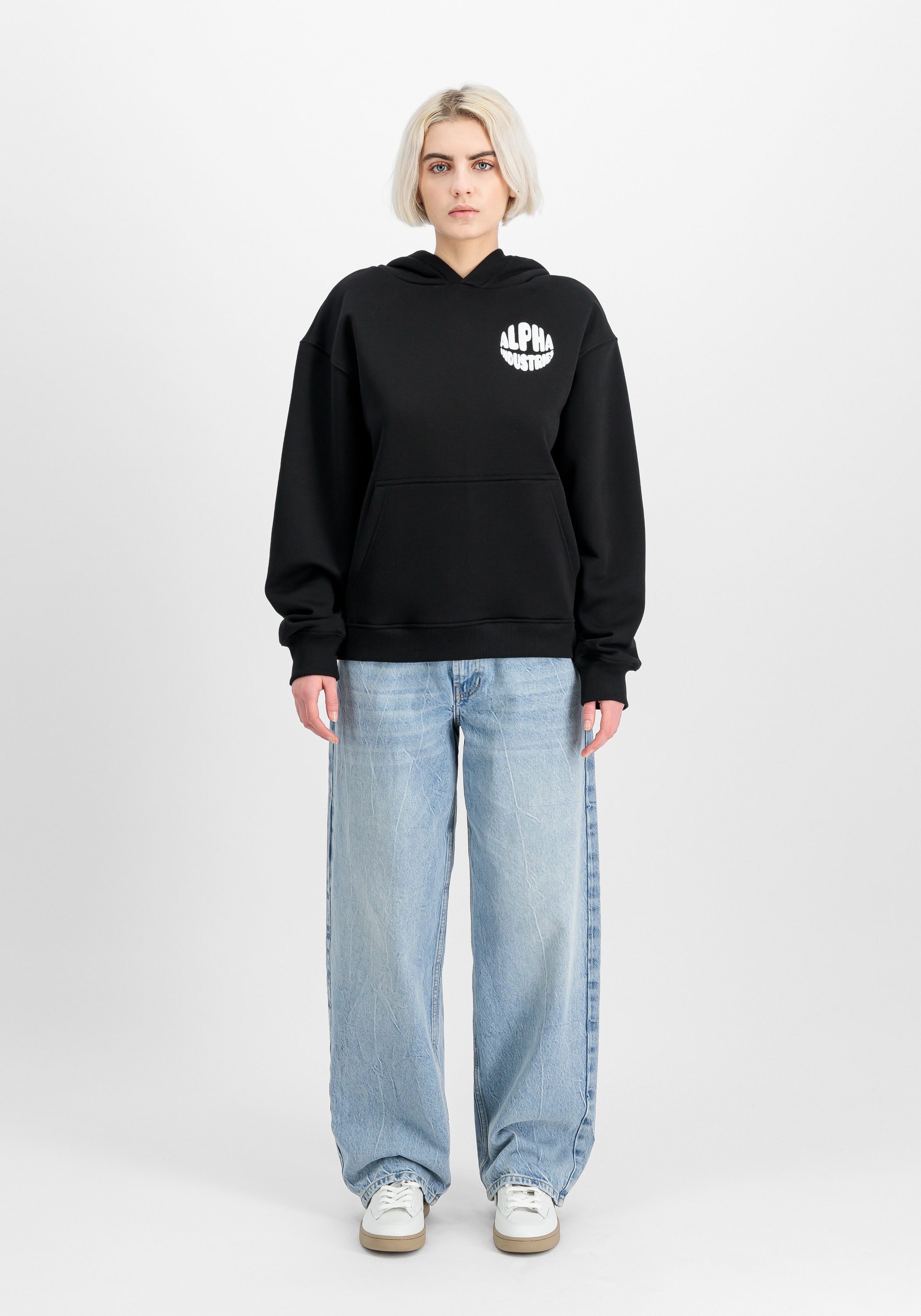 Thumbnail - Alpha Industries Hoodie "Logo Hoodie Backprint W"