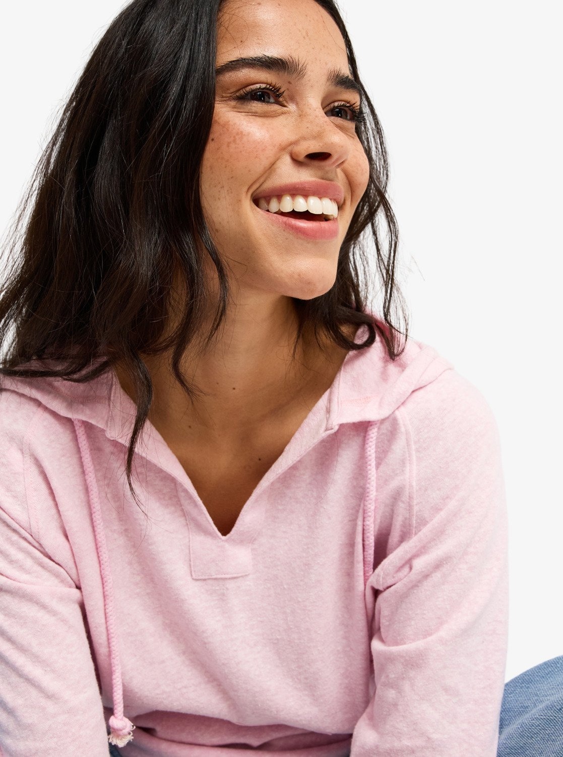 Roxy Kapuzensweatshirt »DESTINATION SURF«, Langarm-Design, mit Rundhalsausschnitt, aus Baumwolle und Polyester
