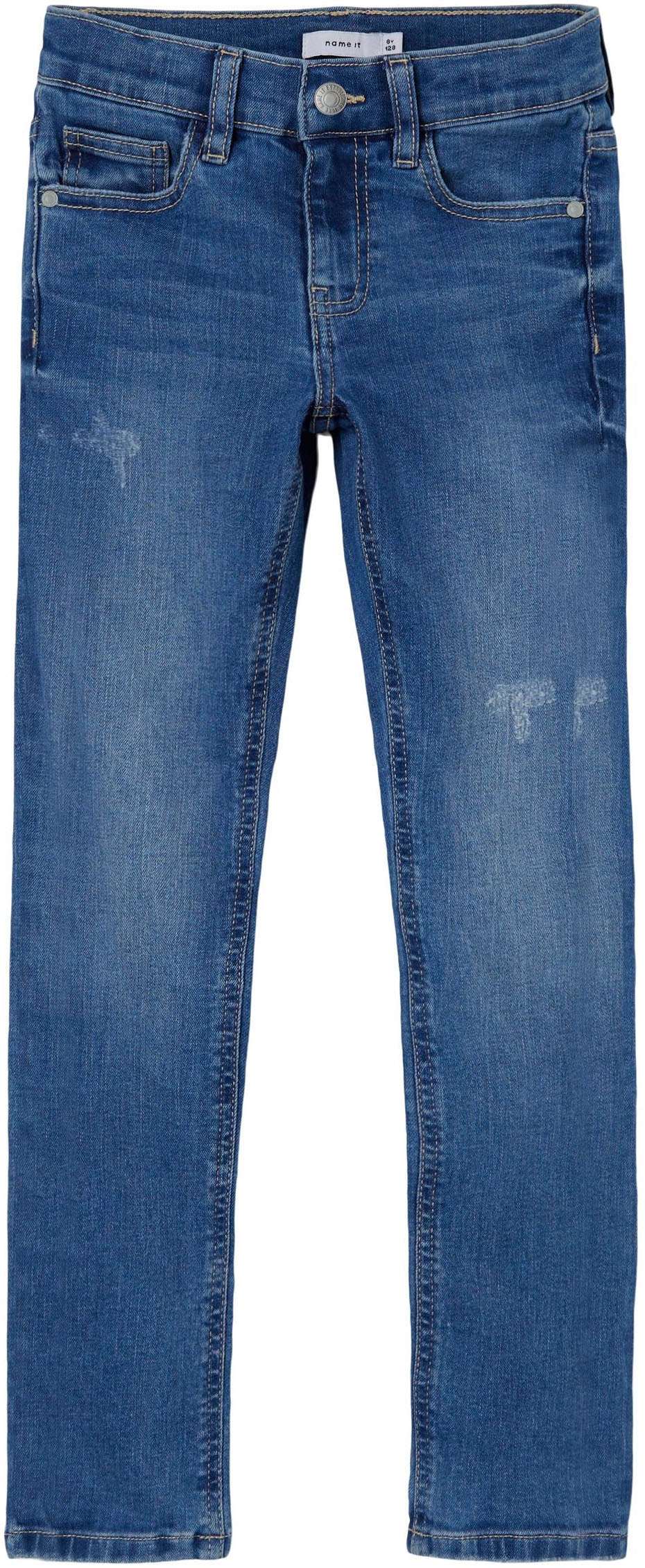 Slim-fit-Jeans »NKFSALLI SLIM JEANS 1114-MT NOOS«, mit Destroyed Effekt
