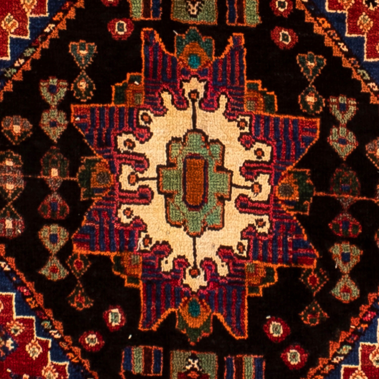 morgenland Orientteppich »Perser - Nomadic - 300 x 220 cm - dunkelrot«, rechteckig, Wohnzimmer, Handgeknüpft, Einzelstück mit Zertifikat