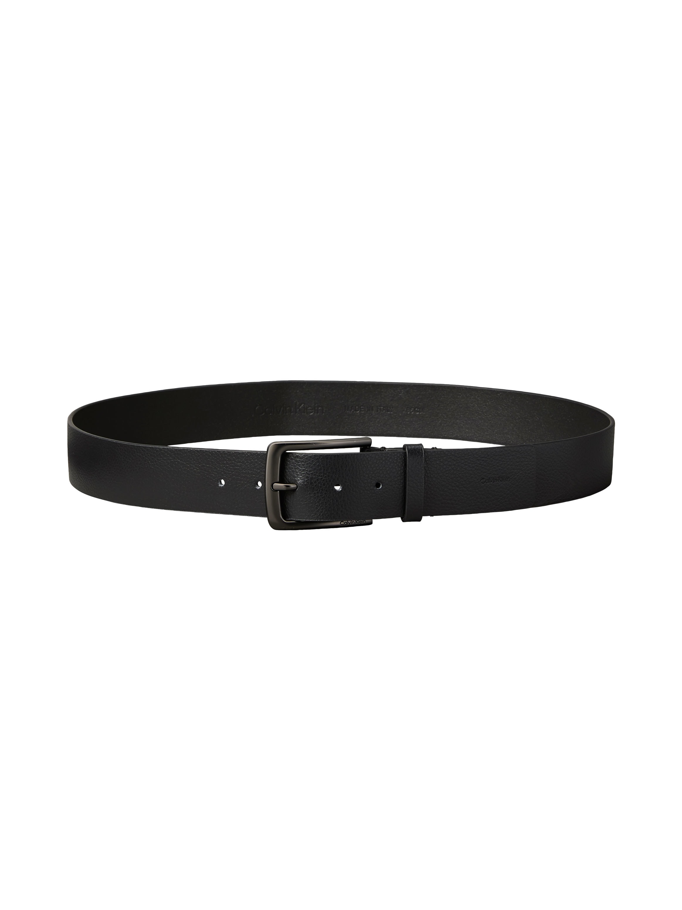 Calvin Klein Ledergürtel »WARMTH BUCKLE PEBBLE 35MM FIXED« Größenverstellbar mit Metallschließe