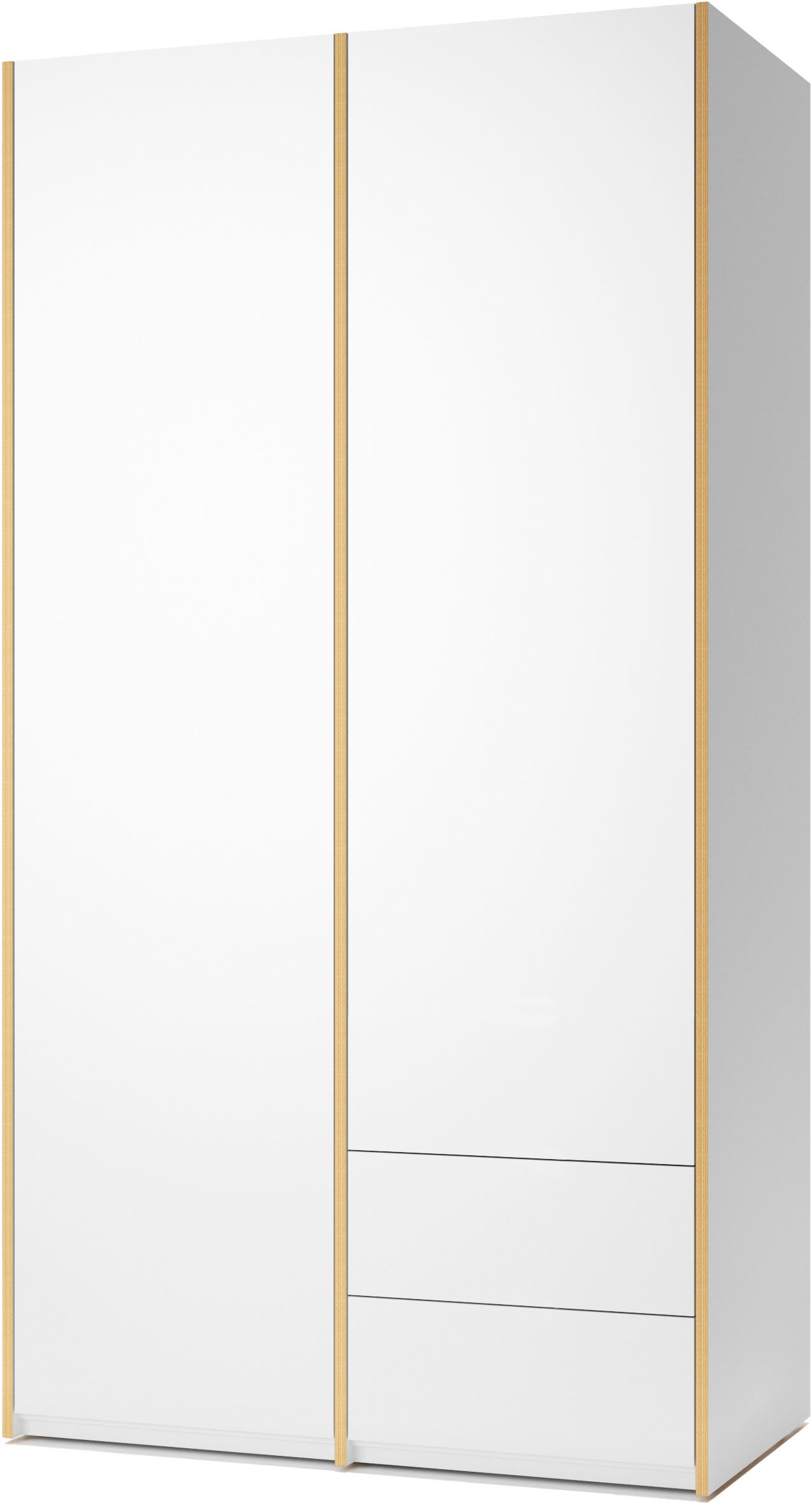 Müller SMALL LIVING Kleiderschrank »Modular Plus Variante 2«, Inklusive 2 kleiner Schubladen unten rechts