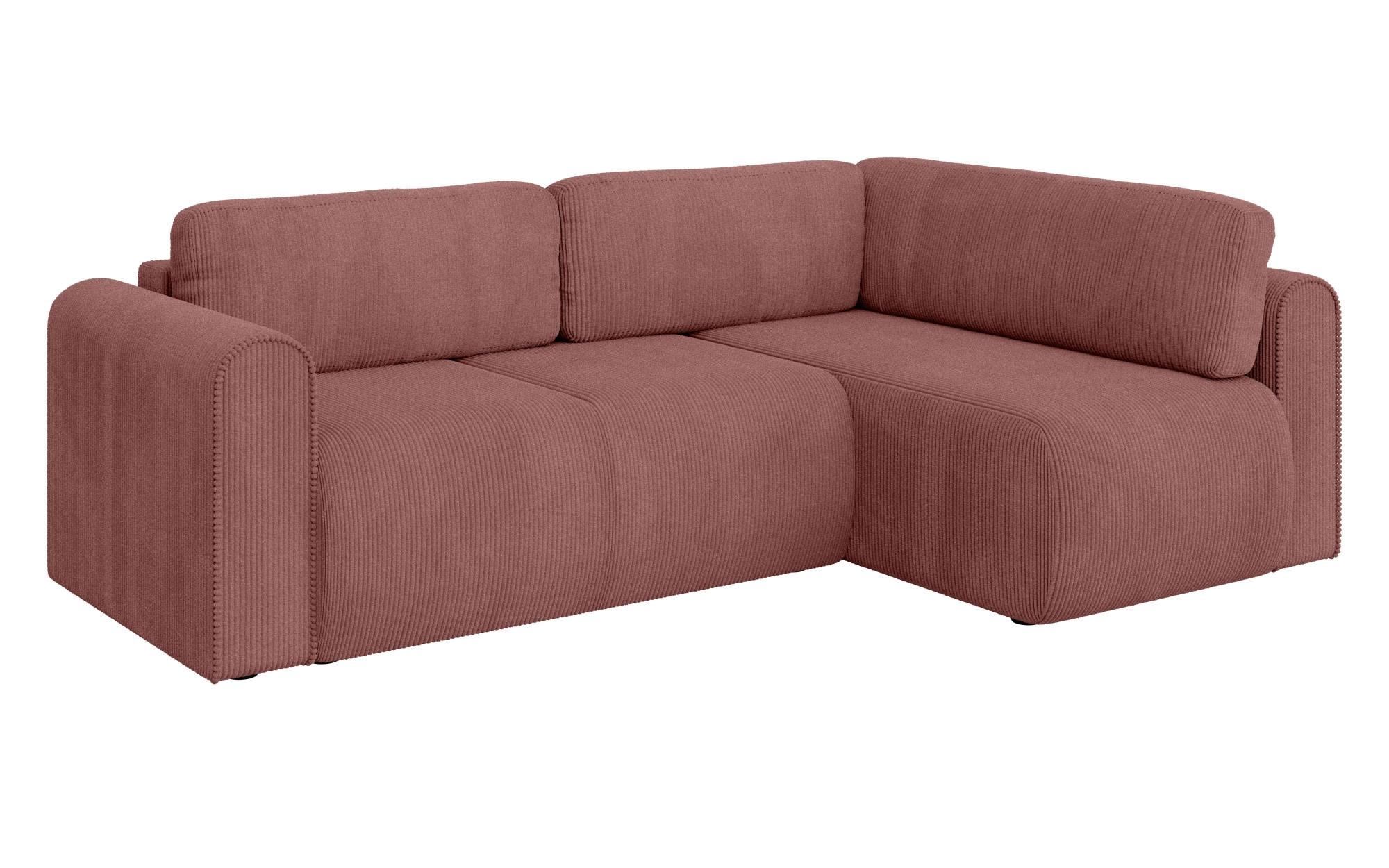 INOSIGN Ecksofa »Zacharia wahlweise Schlafsofa mit Bettkasten, B/T/H 250/166/86 cm«, L-Form mit Wellenunterfederung, Ottomane rechts oder links bestellbar