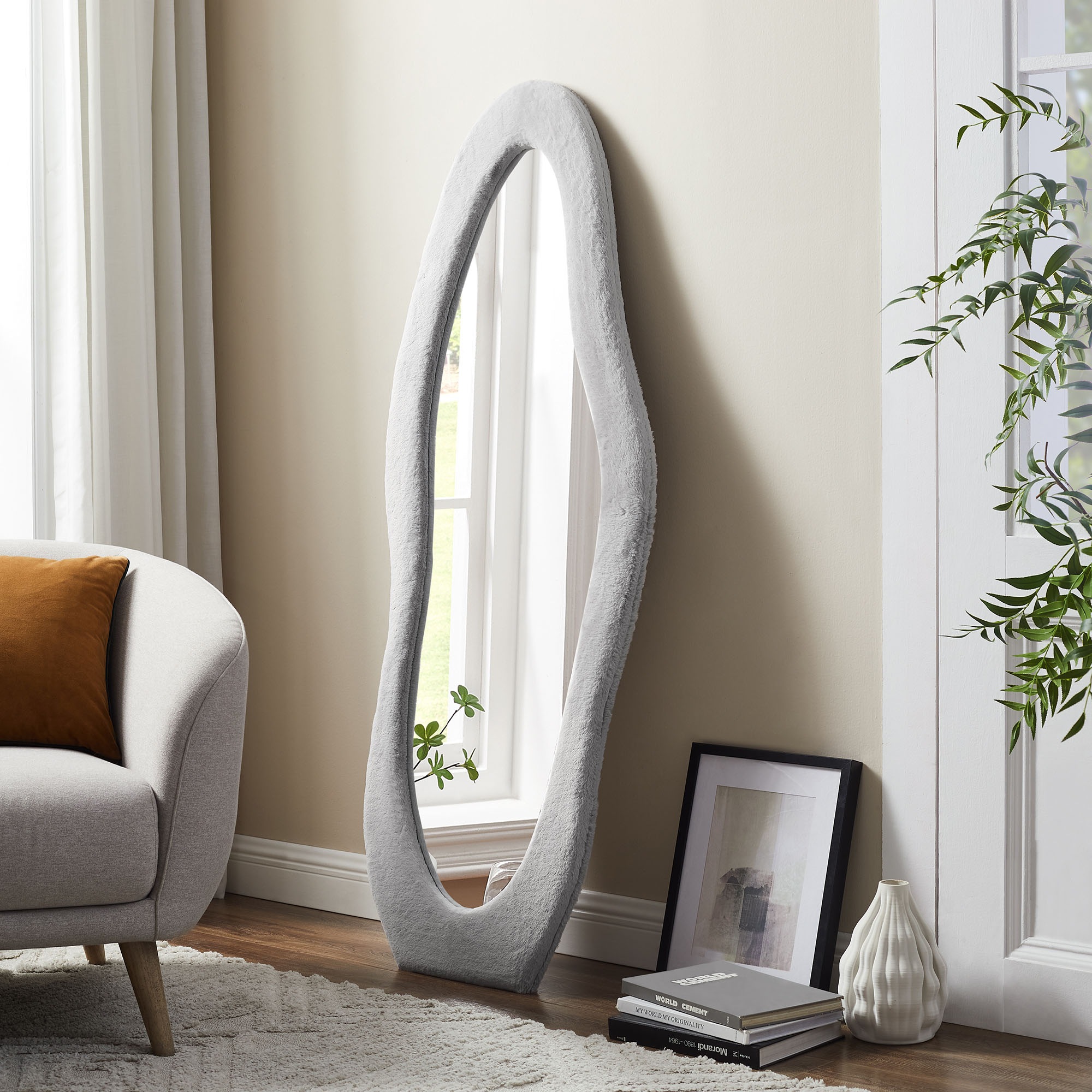 SalesFever Ganzkörperspiegel "Bristol Spiegel, Höhe 160 cm", (1 St.), Welle günstig online kaufen