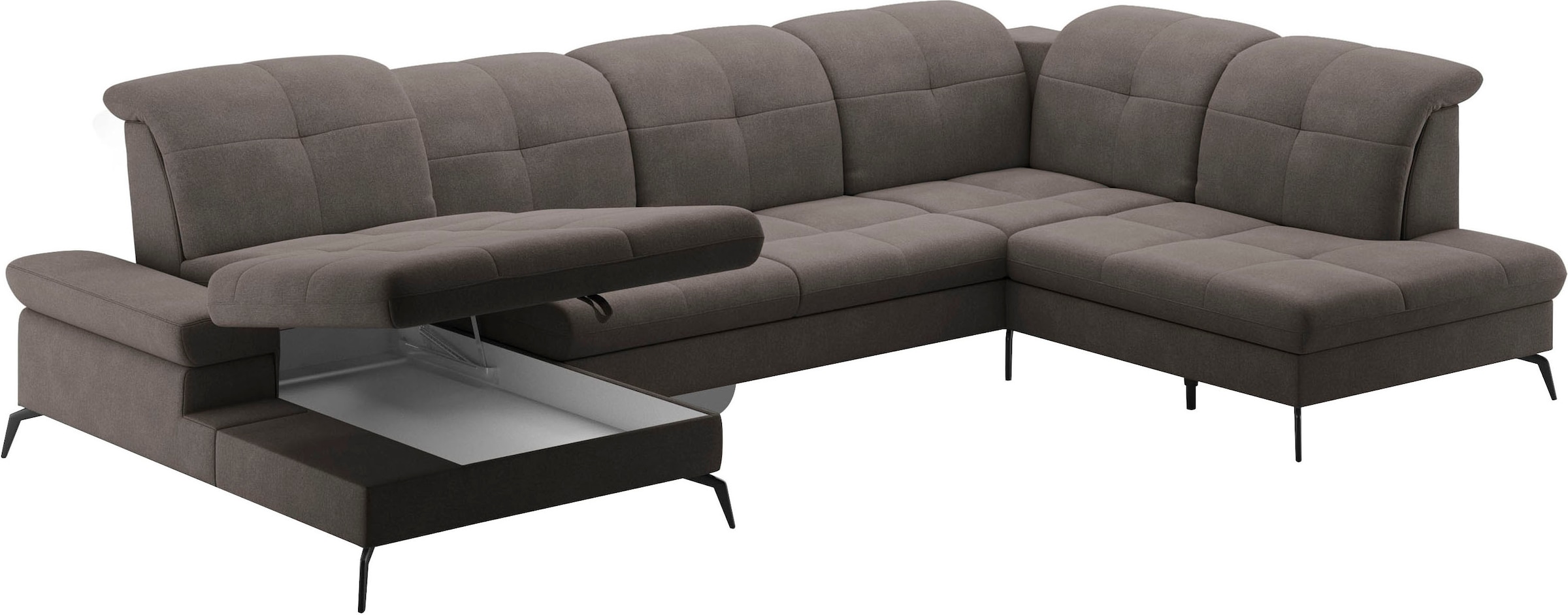 sit&more Wohnlandschaft »Amica«, inkl Sitztiefenverstellung und Armteilverstellung