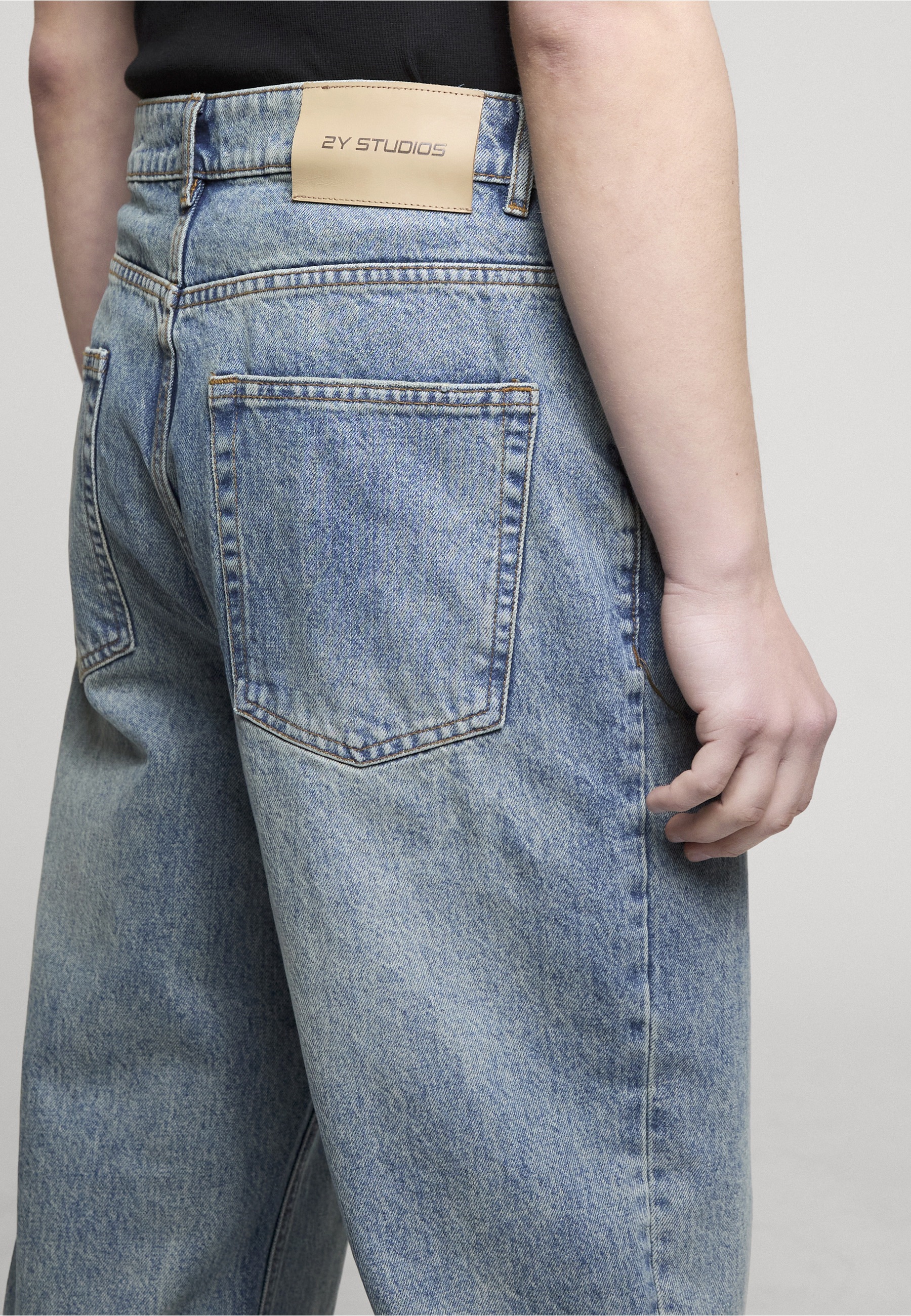 2Y Studios Adrik Basic Baggy Jeans Vintage Blau 31 10