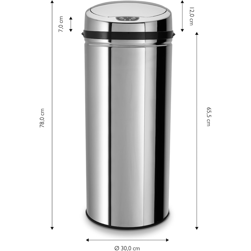 ECHTWERK Mülleimer »INOX«, 1 Behälter