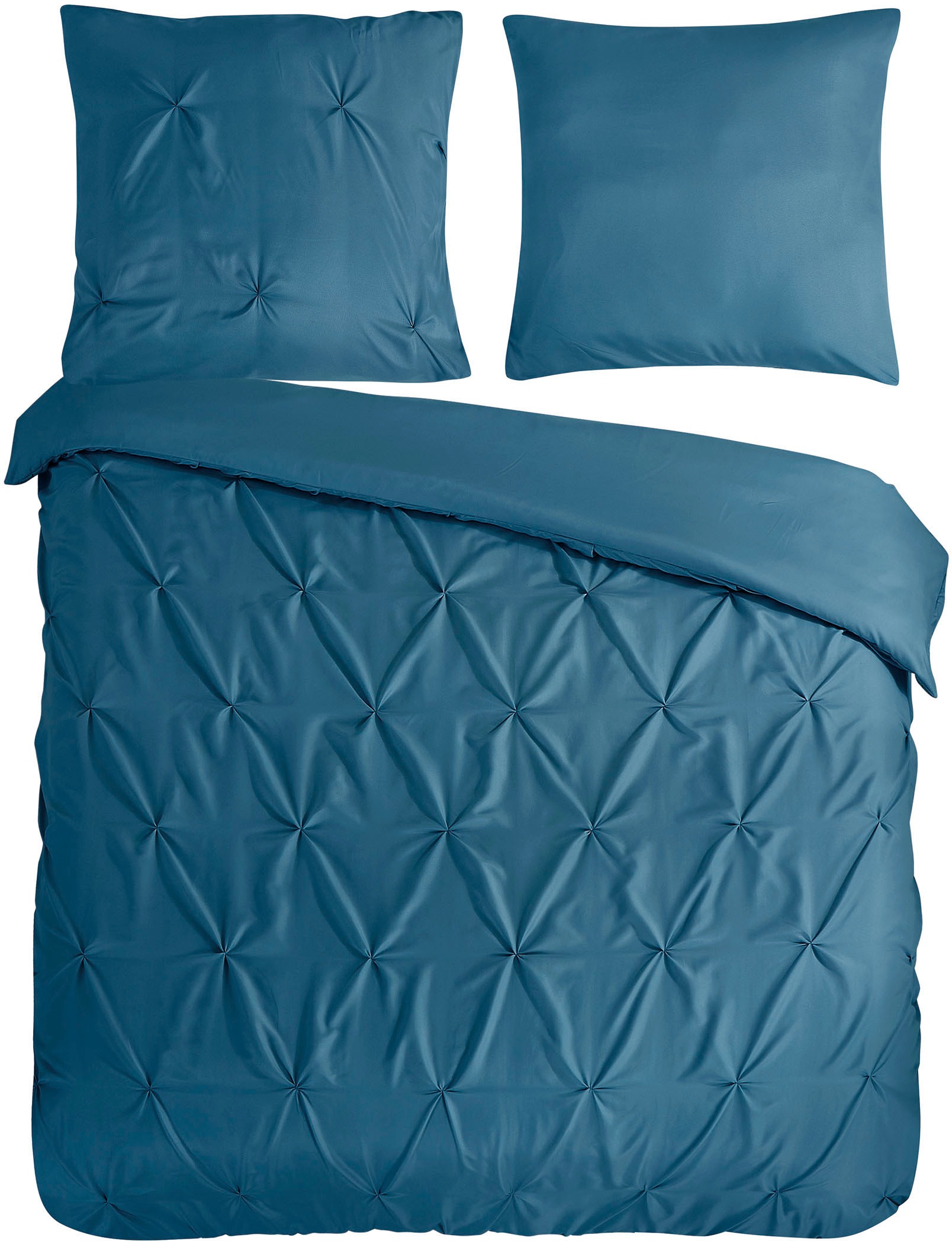 PURE luxury collection Wendebettwäsche "Elegence" 3 Stk. Mikrofaser, Uni, S günstig online kaufen