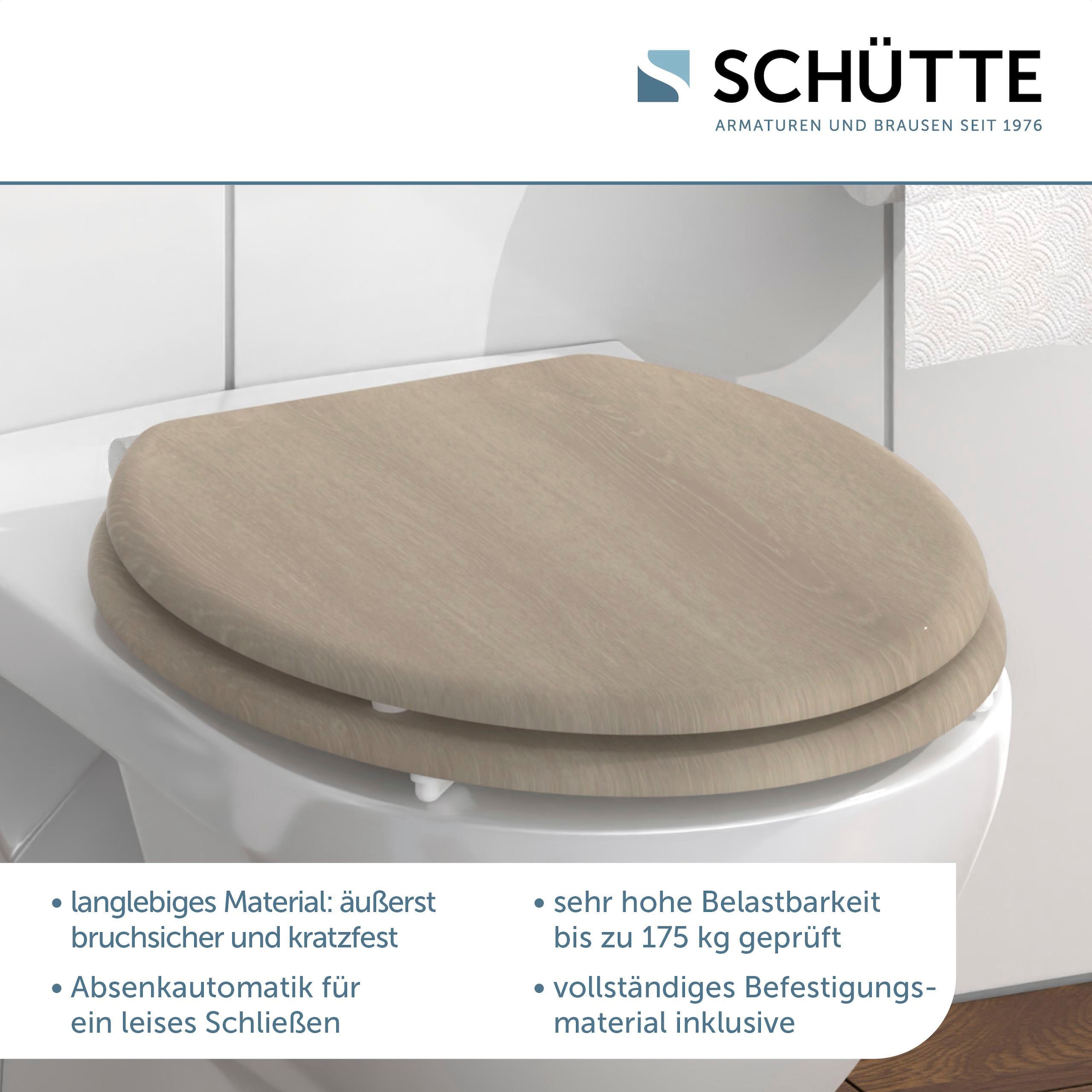 Schütte WC-Sitz »MODERN WOOD«, Toilettendeckel, mit Absenkautomatik