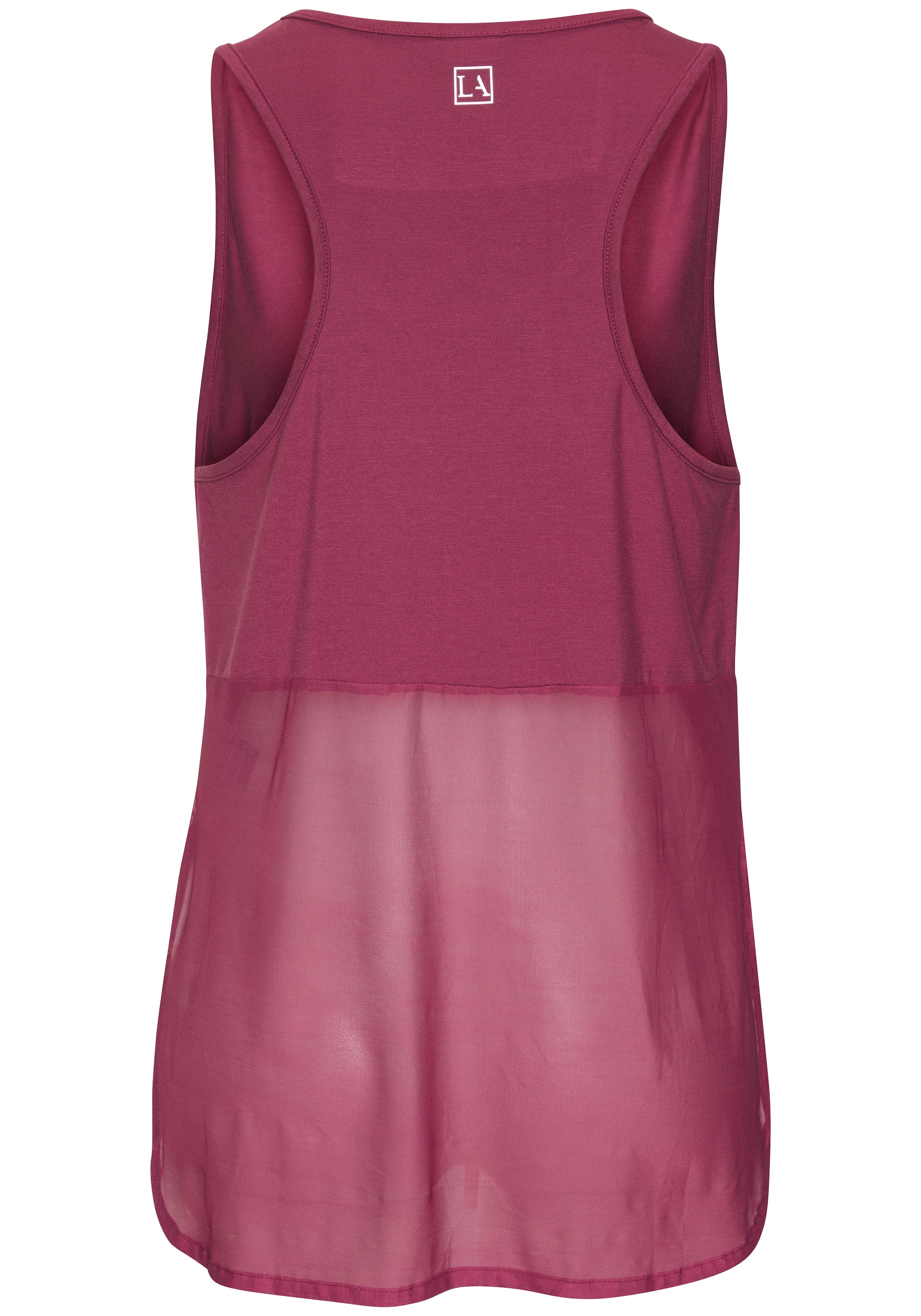 LASCANA ACTIVE Tanktop, Sporttop mit Mesheinsatz und Racerback