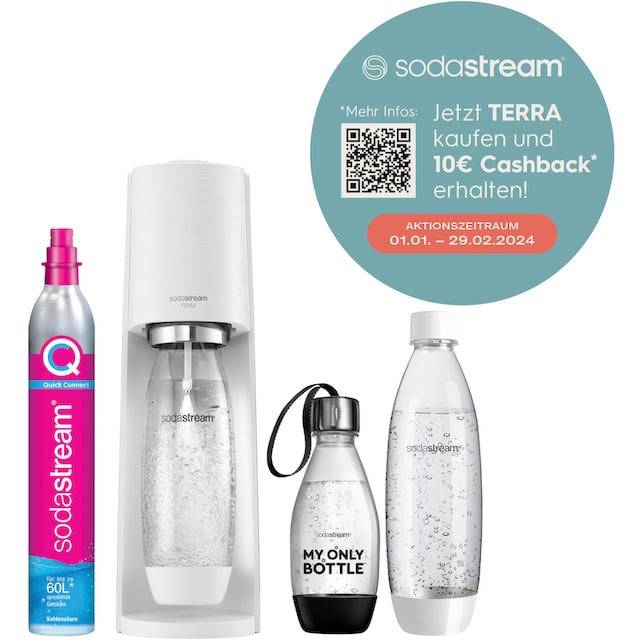 Vorteilspack«, BAUR »TERRA 0,5 bestellen LKunststoff-Flasche SodaStream &CO2-Zylinder,1L, Wassersprudler | online