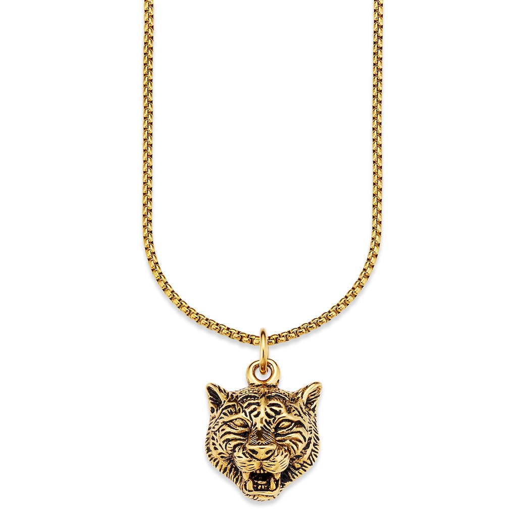 Bruno Banani Kette mit Anhänger »Schmuck Geschenk, Halskette Tiger, Venezianerkette«