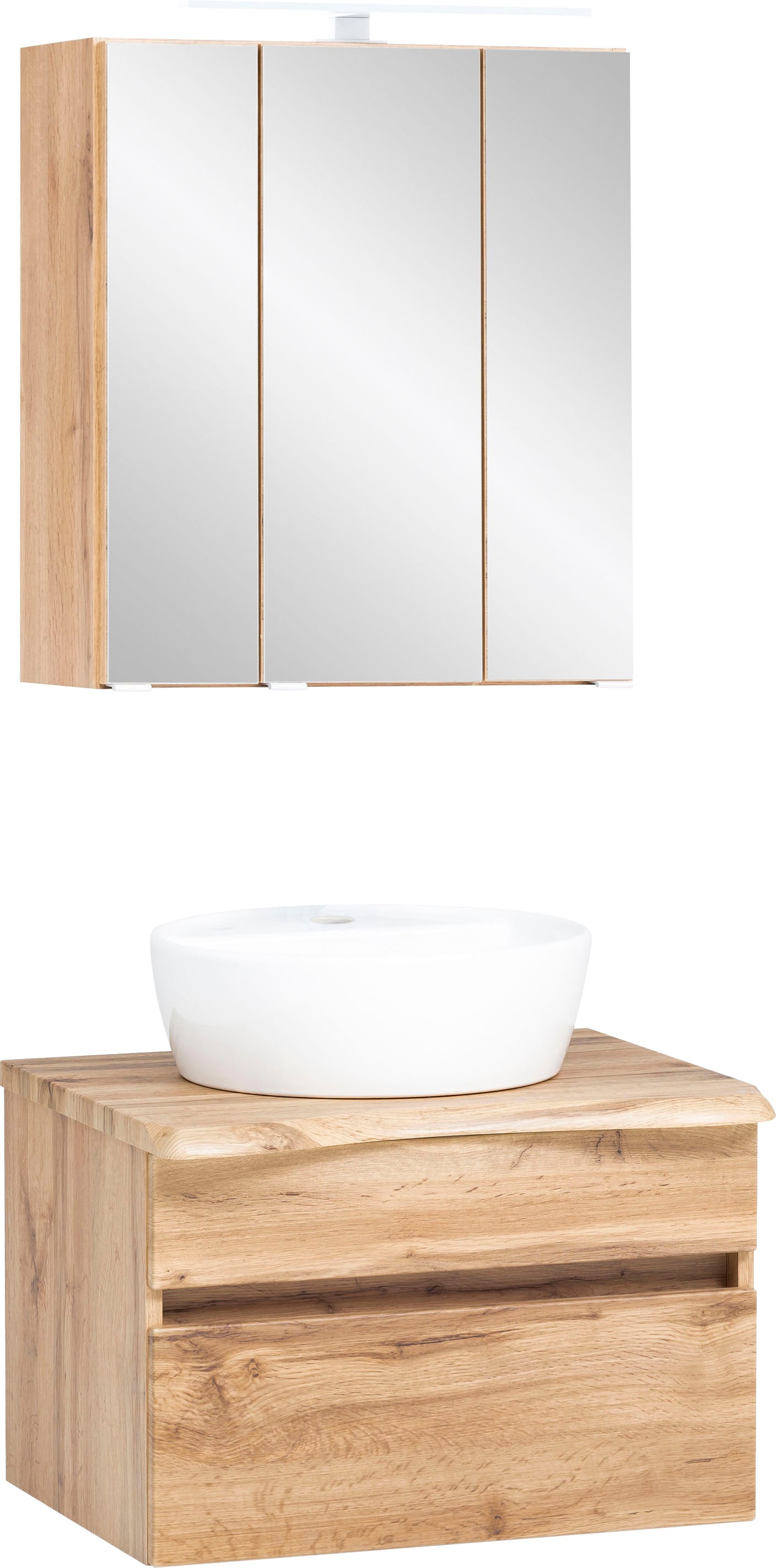 welltime Badmöbel-Set "Lienz" Spiegelschrank und Waschtisch, 2 Stk. tlg. günstig online kaufen