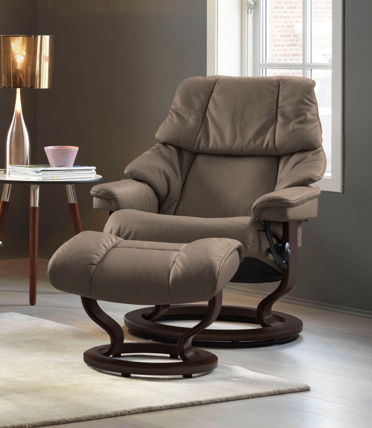 Stressless Relaxsessel "Reno", mit Classic Base, Größe S, M & L, Gestell Br günstig online kaufen