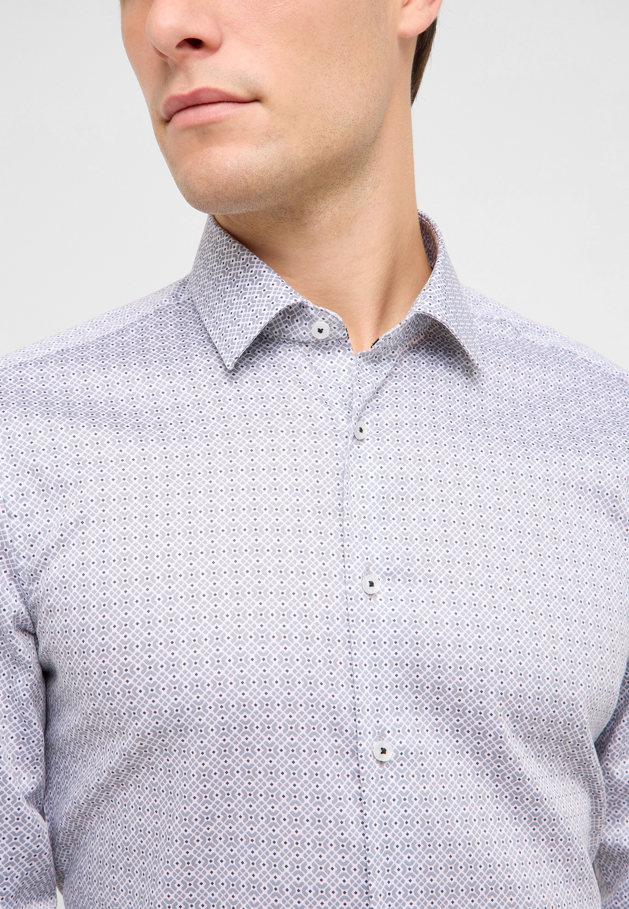 Thumbnail - Eterna Langarmhemd "SLIM FIT" NON IRON (bügelfrei)