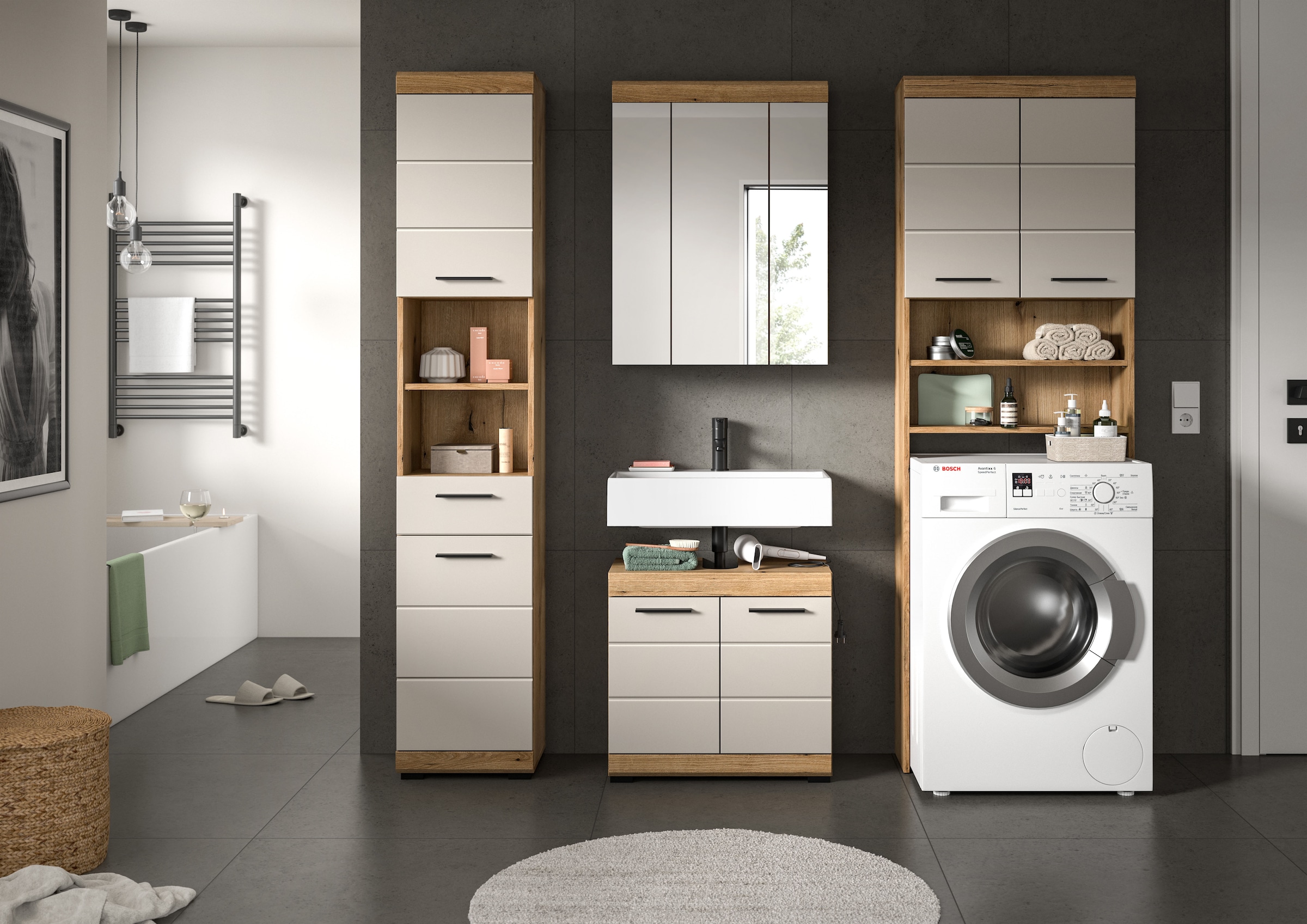 welltime "SIENA, 4 teilig, bestehend aus:" Set, TOPSELLER, 4 Stk. tlg.