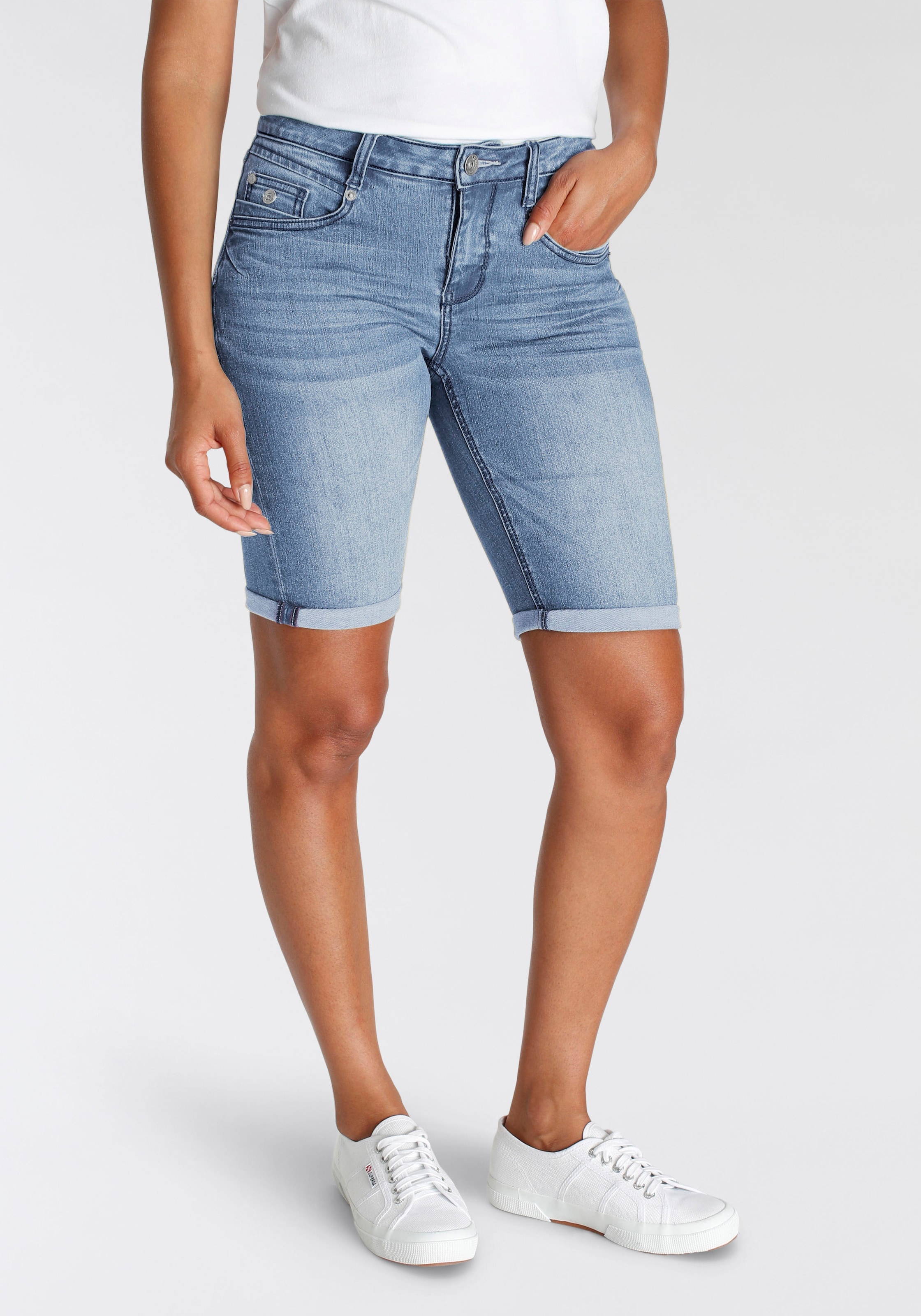 H.I.S Jeansshorts »duffyHS«, ökologische, wassersparende Produktion durch Ozon Wash