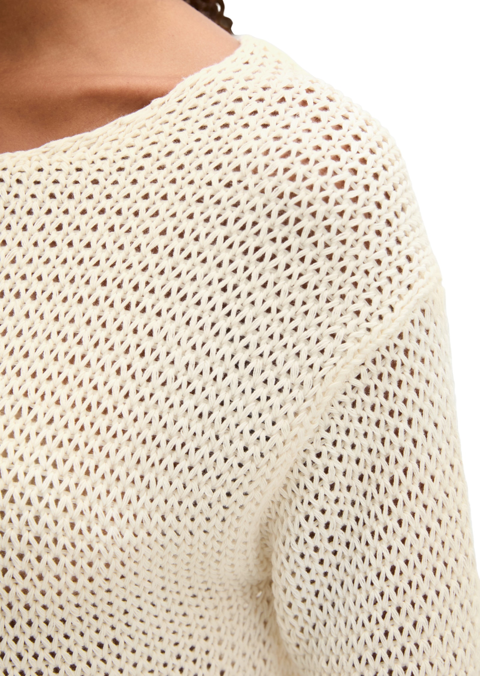 Marc O'Polo Strickpullover »aus Leinen-Baumwolle-Mix«