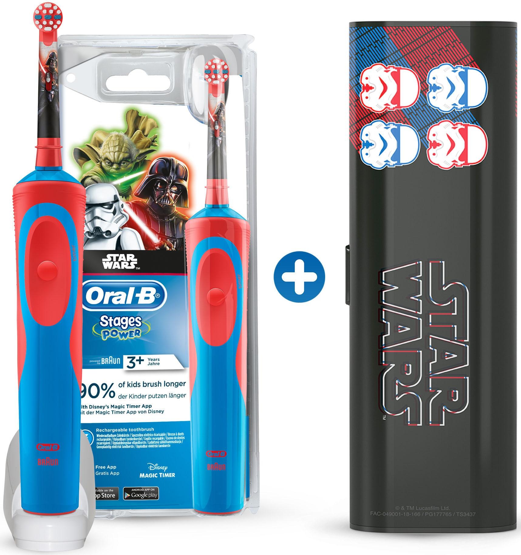 Oral B Elektrische Zahnbürste »Stages Power Star Wars«, 1 St. Aufsteckbürsten, inklusive Reiseetui