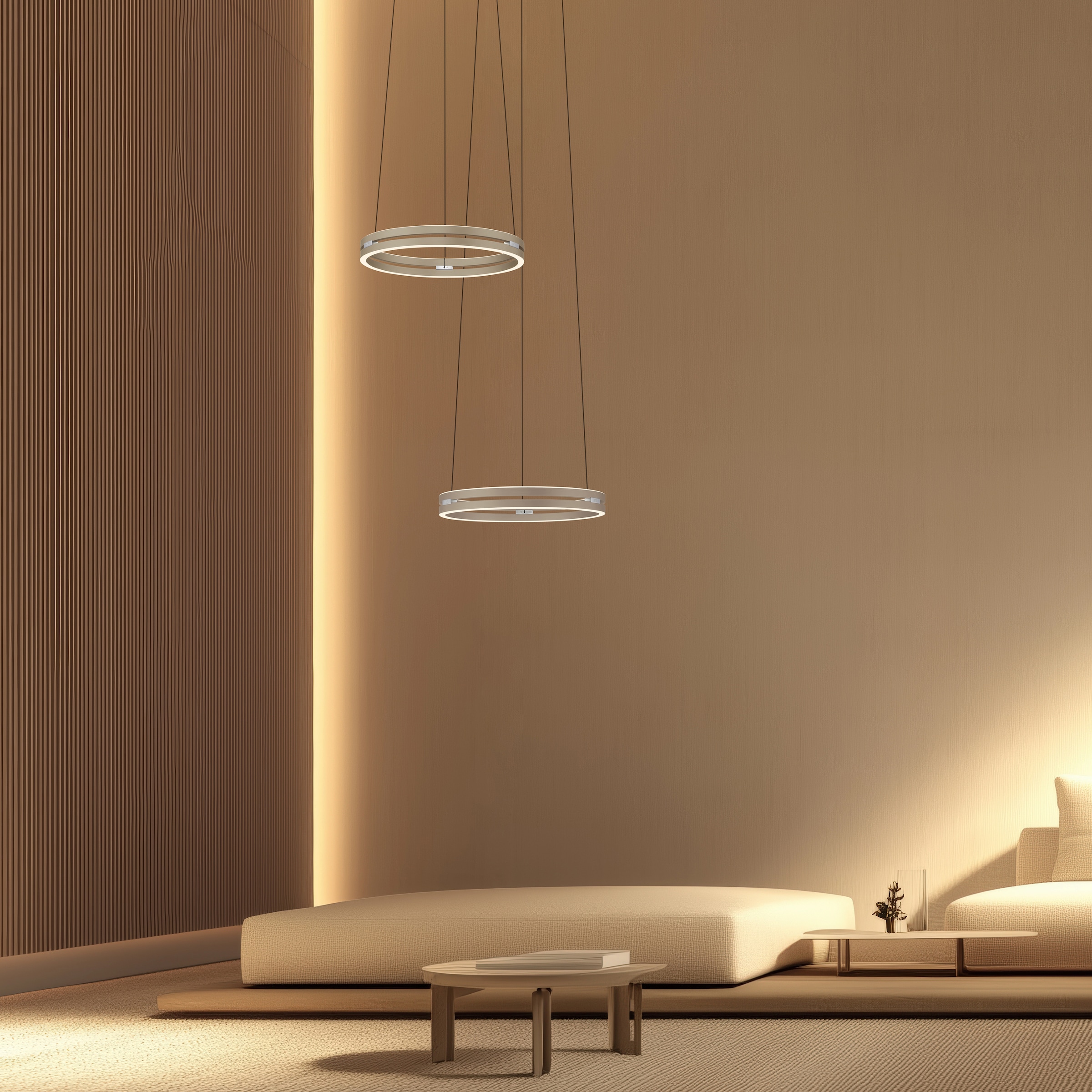 Neuhaus PURE LED Pendelleuchte »PURE E-Loop« LED-Board 1 Stk. warmweiß - kaltweiß e-LIFT® Funktion, CCT, dimmbar über Fernbedienung