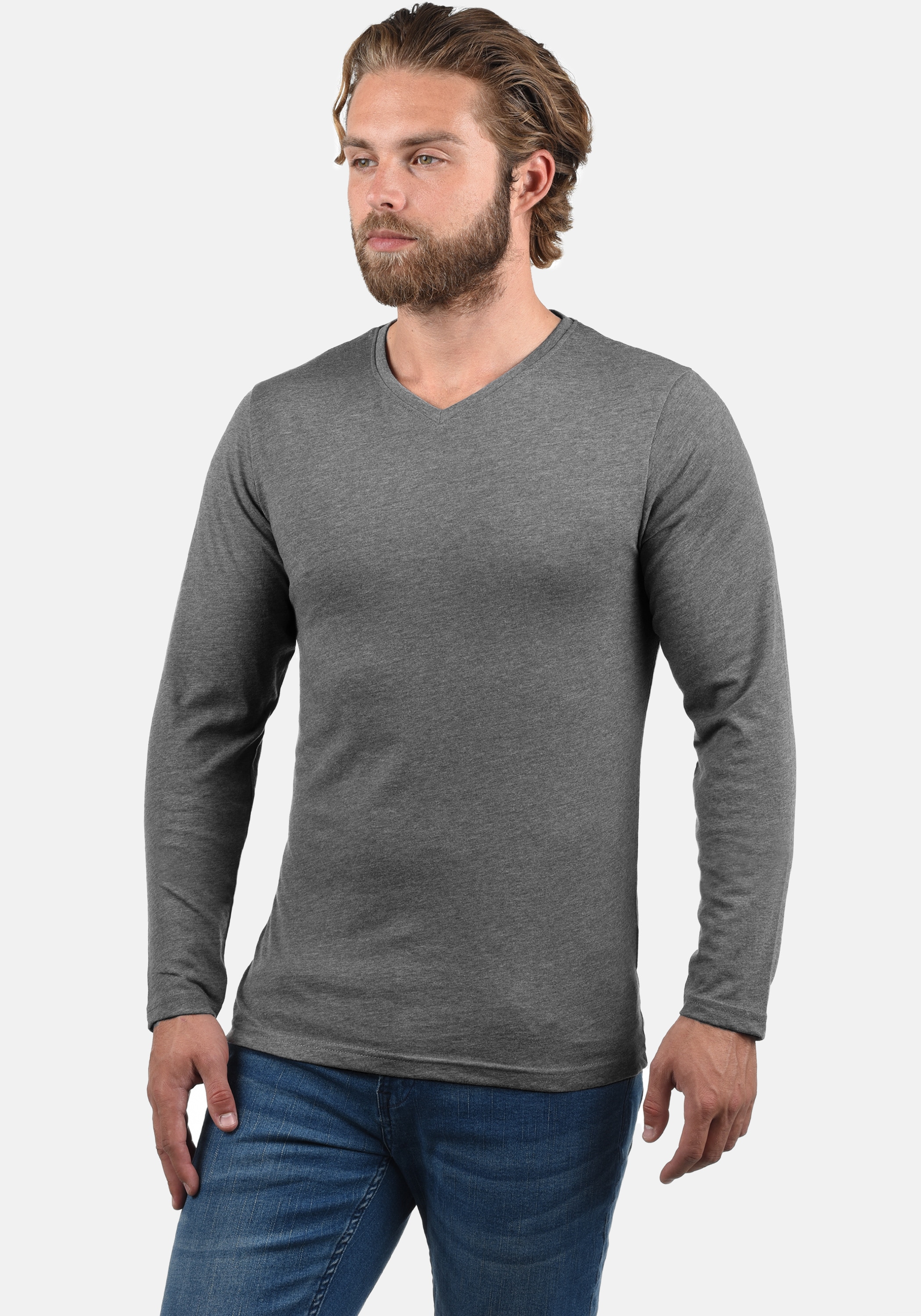 !Solid V-Ausschnitt-Pullover »V-Shirt SDBasil«
