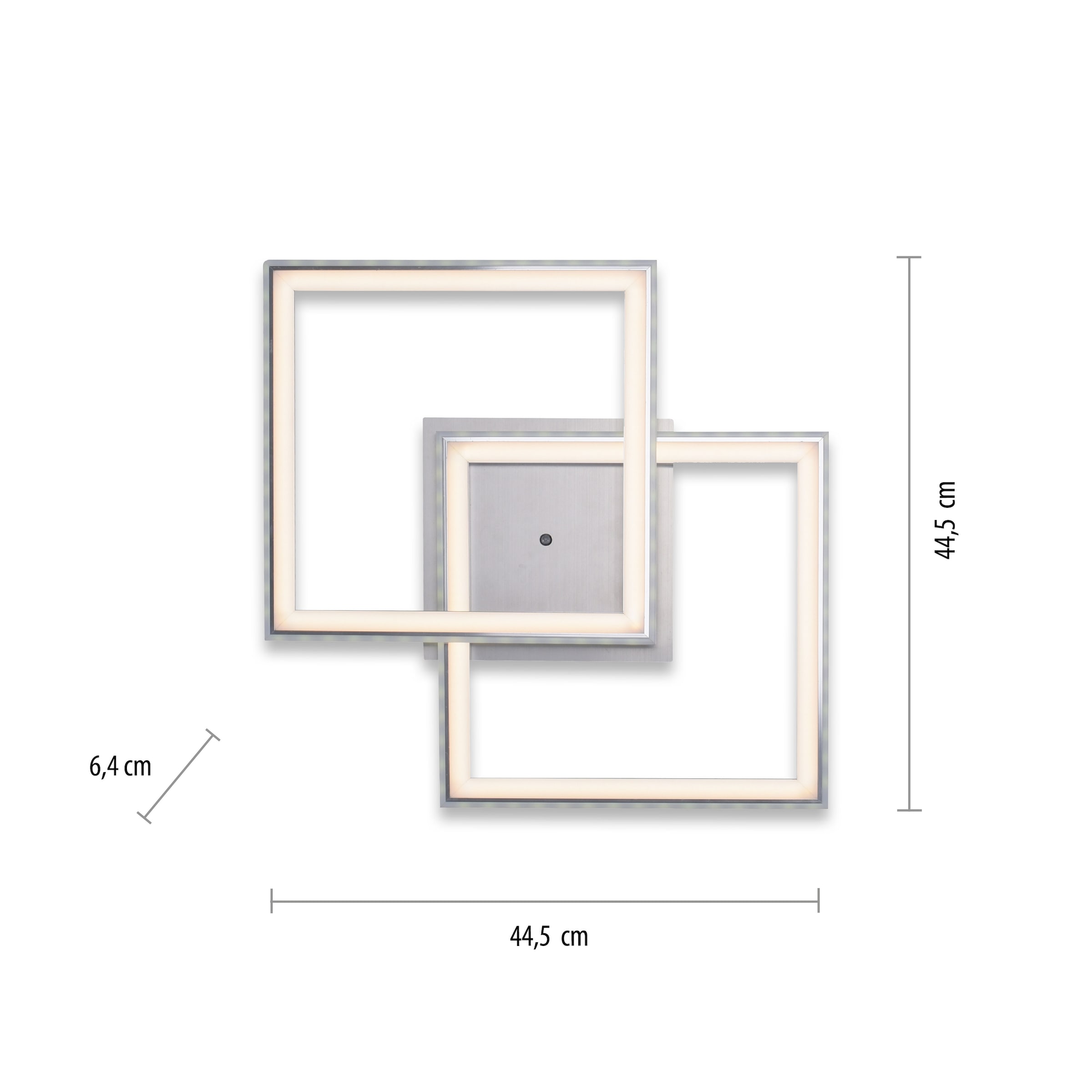 JUST LIGHT Deckenleuchte »FELIX60«, 2 flammig, Leuchtmittel LED-Board-LED-Board | LED fest integriert-LED fest integriert, LED, CCT - über Fernbedienung, RGB-Rainbow, Infrarot inkl., dimmbar