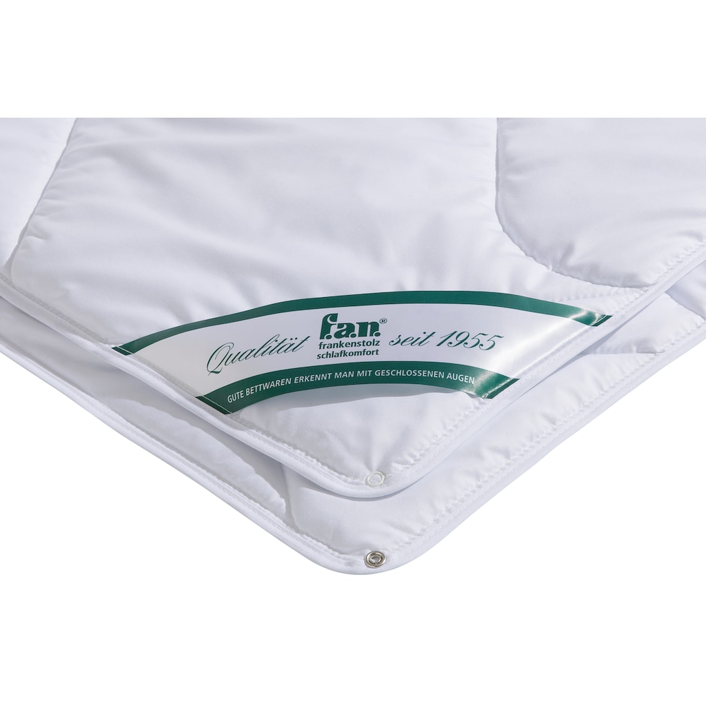 f.a.n. Schlafkomfort Microfaserbettdecke »Microfaser kochfest, Bettdecken für Sommer und Winter, Decke«, 4-Jahreszeiten, Füllung 100% Polyester, Bezug 100% Polyester, (1 St.)