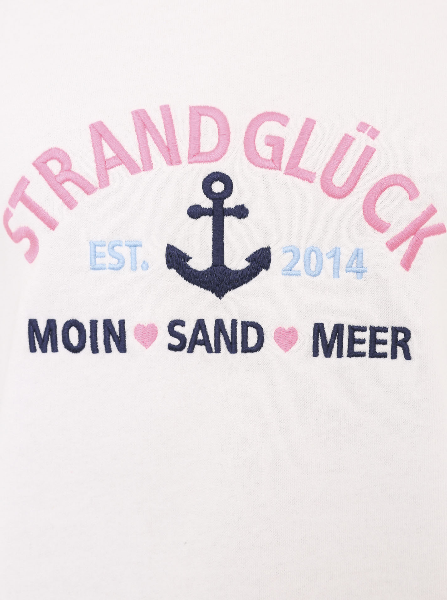 Thumbnail - Zwillingsherz Sweatshirt ""Strandglück"" mit Used-Look Kanten