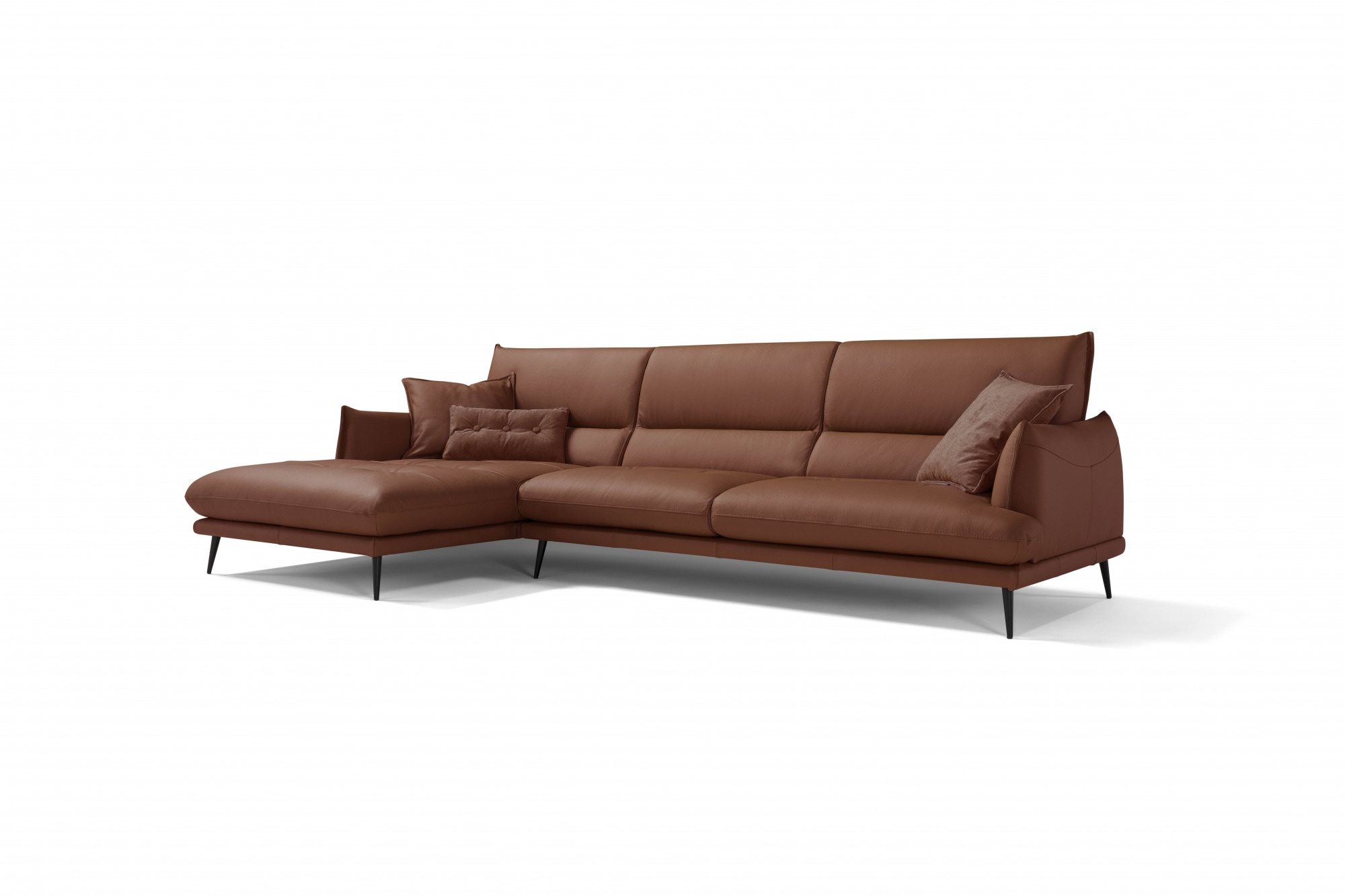 Egoitaliano Ecksofa "FUNNY, hochwertiges & aktuelles Design, bequeme Rückenlehne, L-Form" hochwertiger Sitzkomfort, L-Form