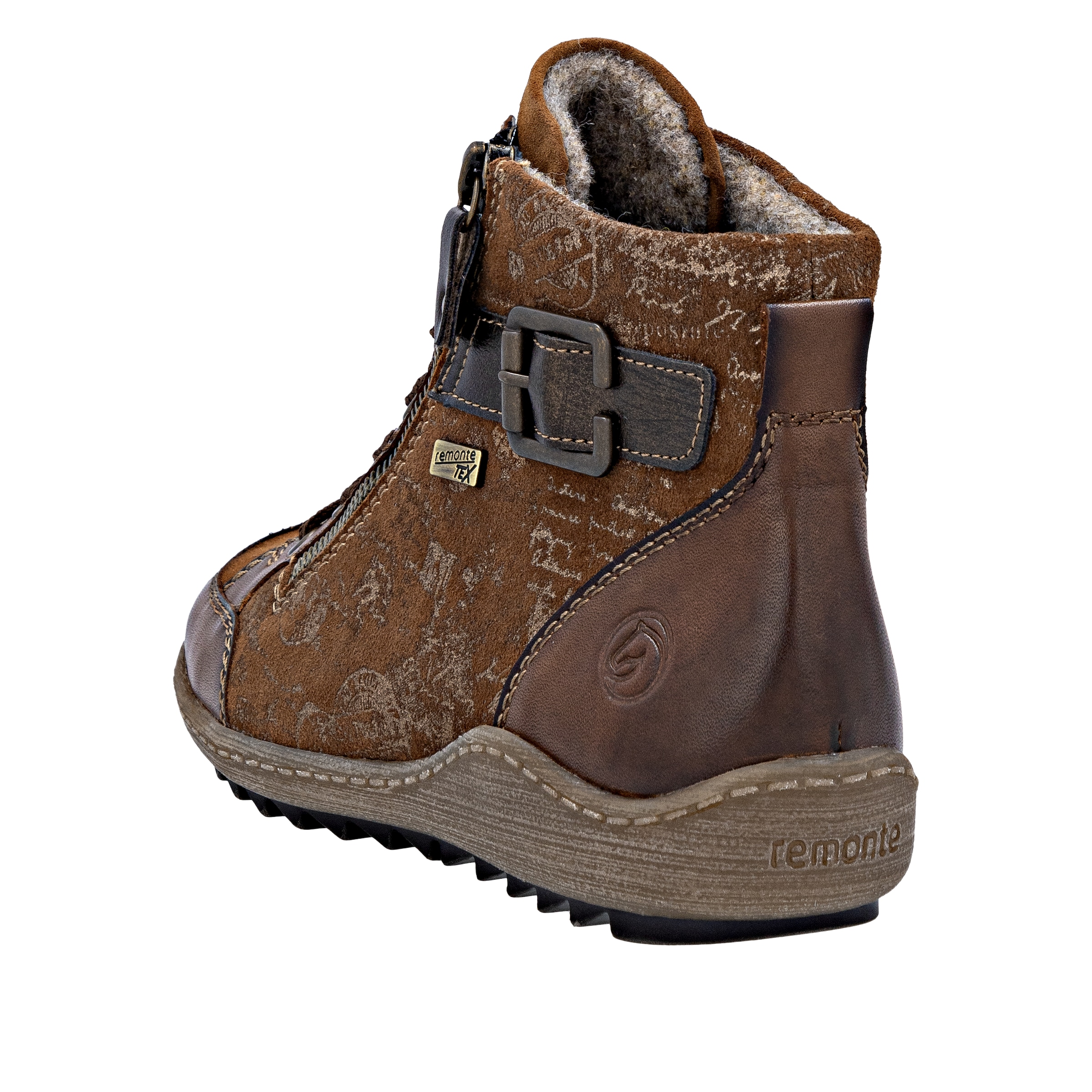 Remonte Schnürboots, Winterboots, Stiefelette, Casual Boots, wasserabweisende TEX-Membran