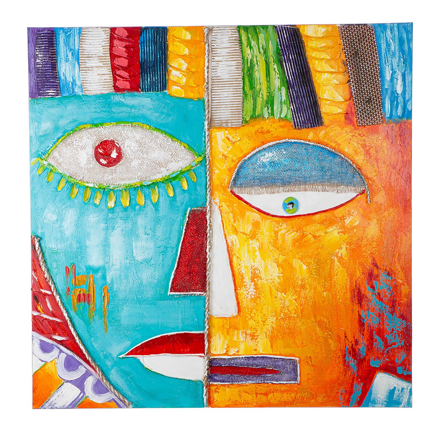 Casablanca by Gilde Leinwandbild "Visage quadratisch", (1 St.) günstig online kaufen