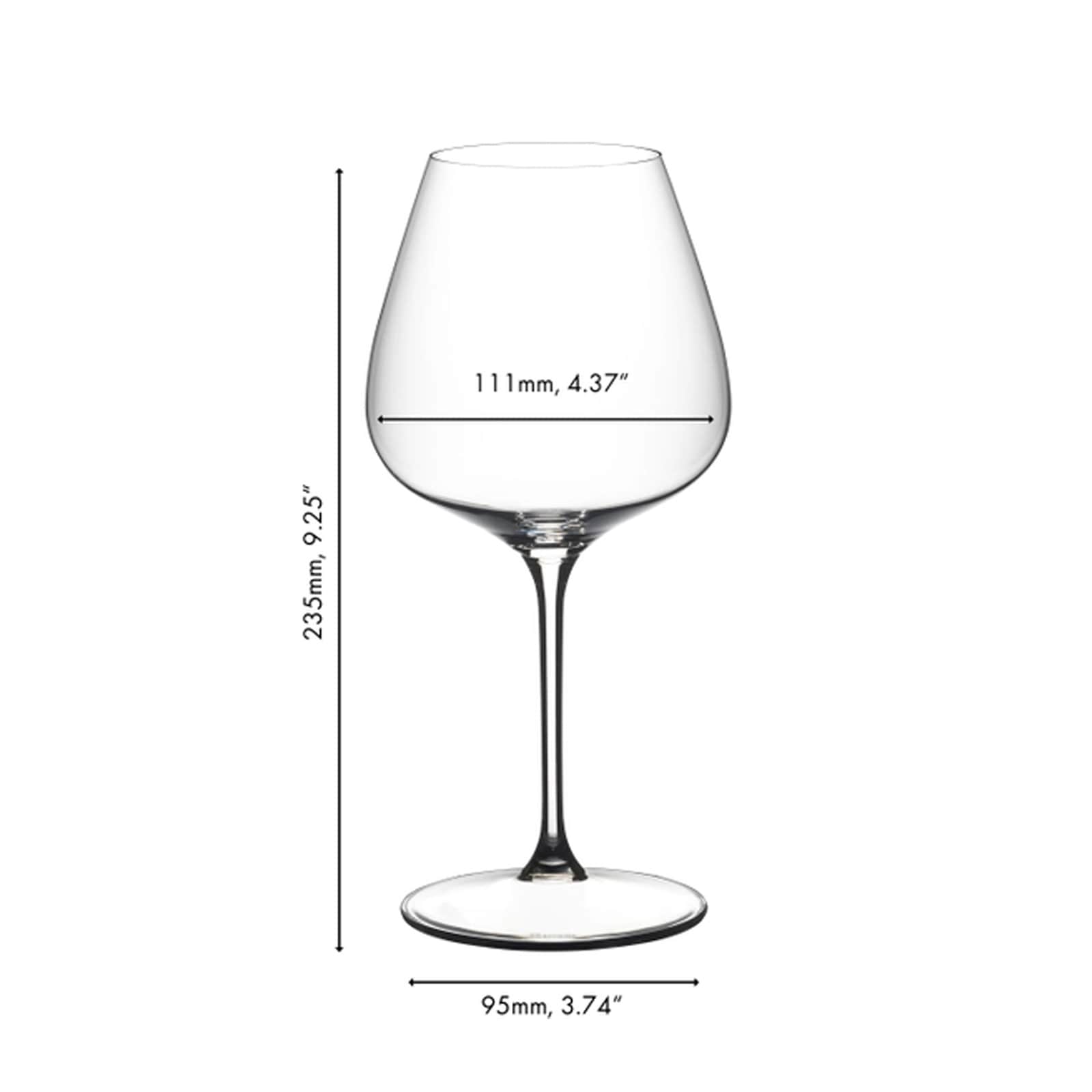 RIEDEL THE WINE GLASS COMPANY Rotweinglas »Pinot Noir / Nebbiolo Weingläser Grape 750 ml 2er Set transparent«