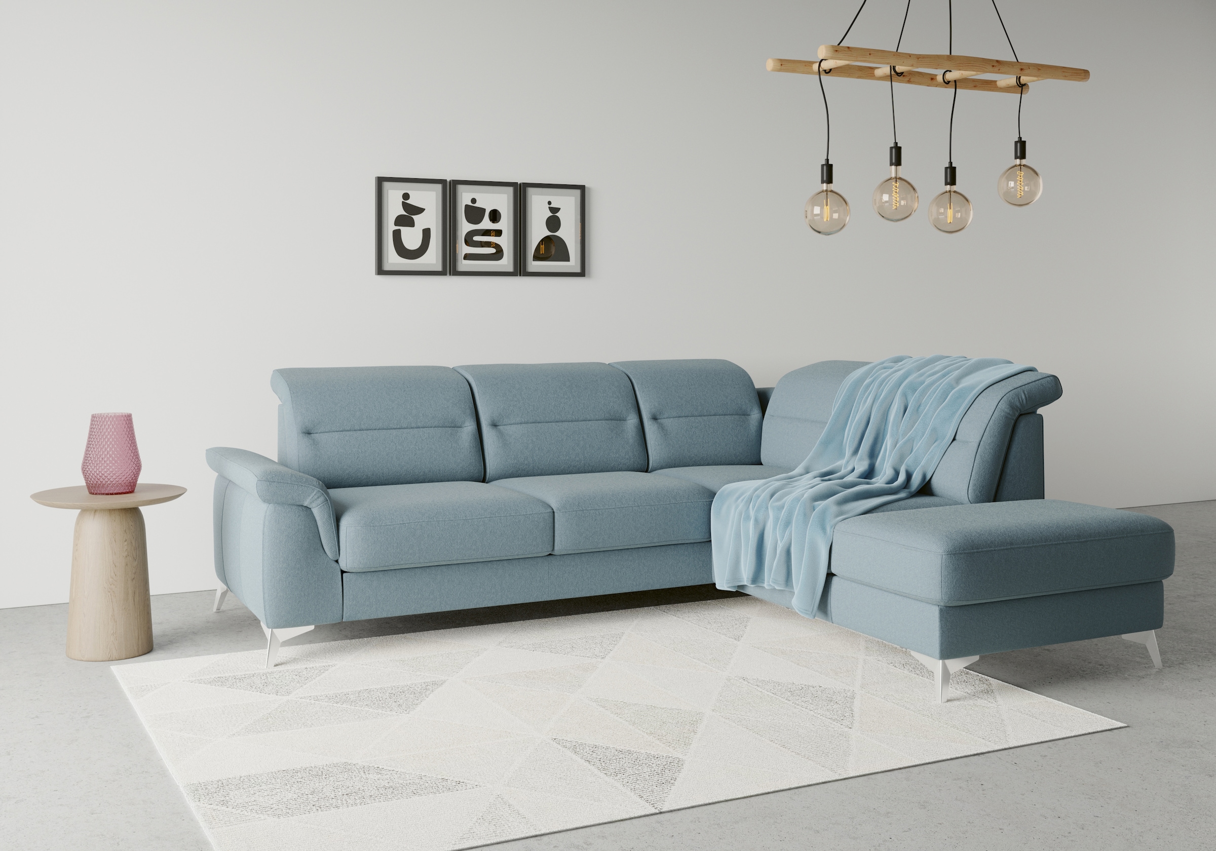 sit&more Ecksofa "Sinatra L-Form", mit Ottomane, optional mit Kopfteilverst günstig online kaufen