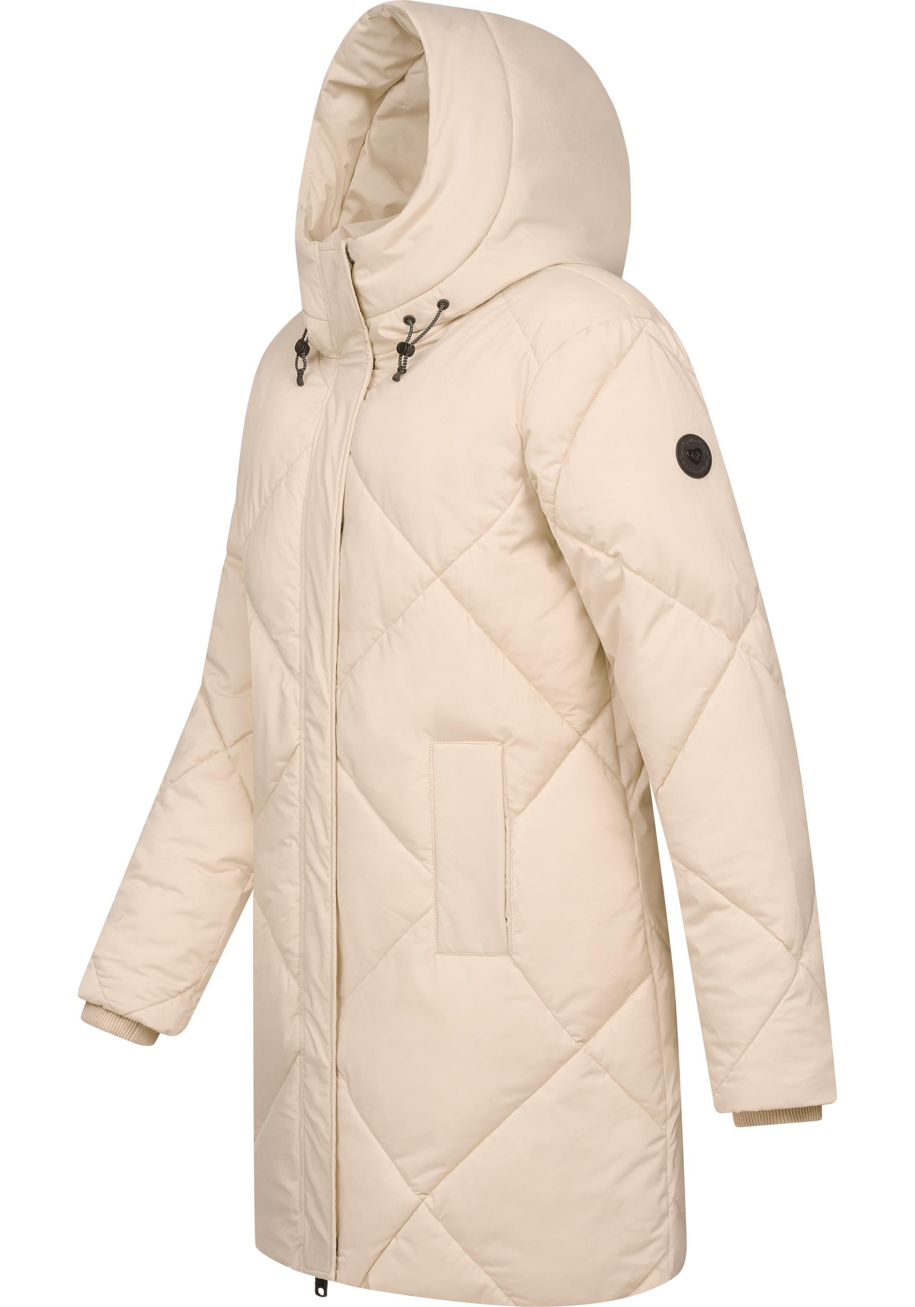 Ragwear Steppmantel »Diamanta«, Wasserdichter Damen Kurzmantel mit Kapuze