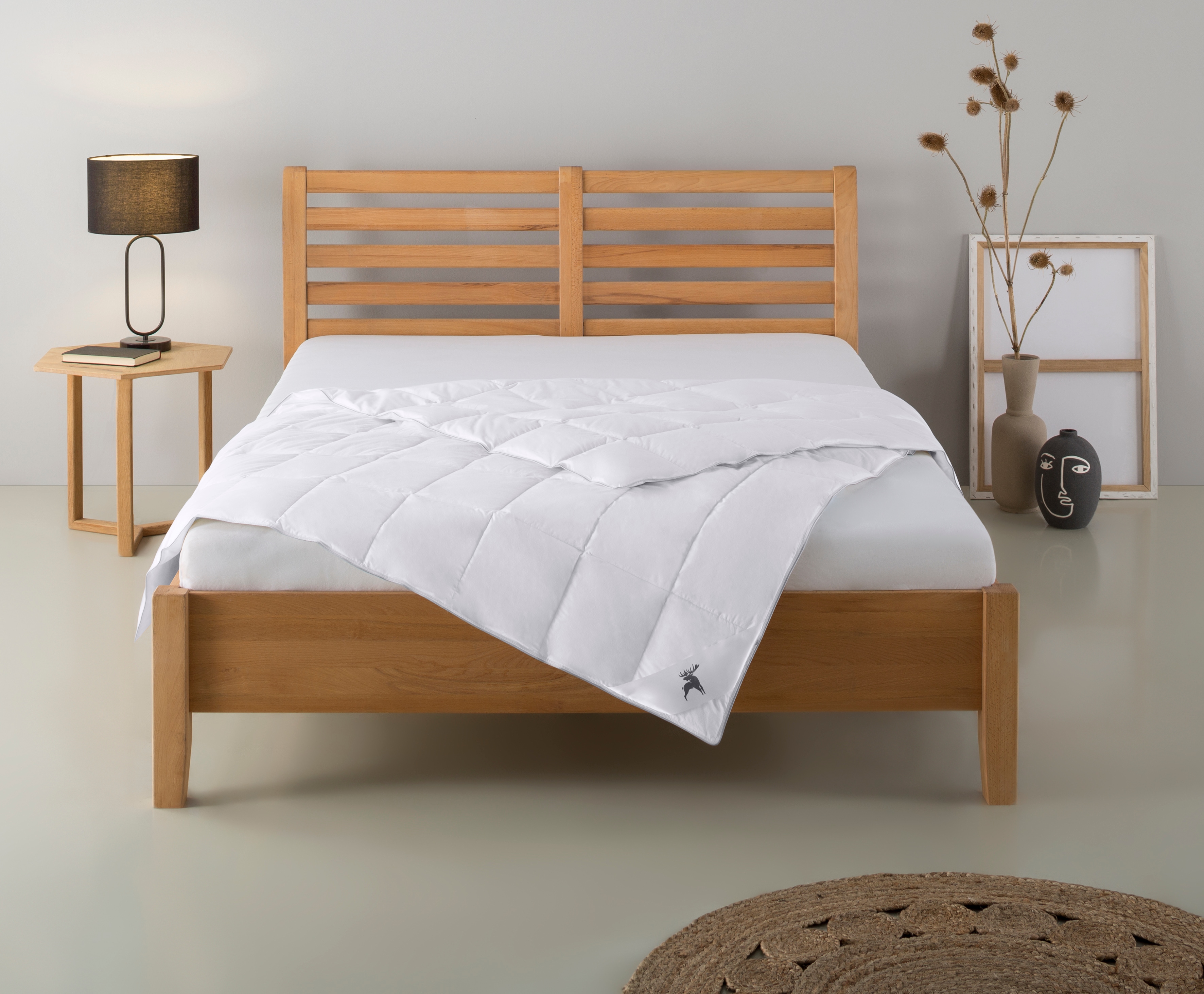 OTTO home Daunenbettdecke "Lodiken Bettdecke 135x200 cm, 155x220 cm" leicht Füllung 70% Daunen & 30% Federn 1 Stk. tlg. Bettdecken, Sommer, Herbst, Winter, Decke, DOWNPASS & Made in Germany