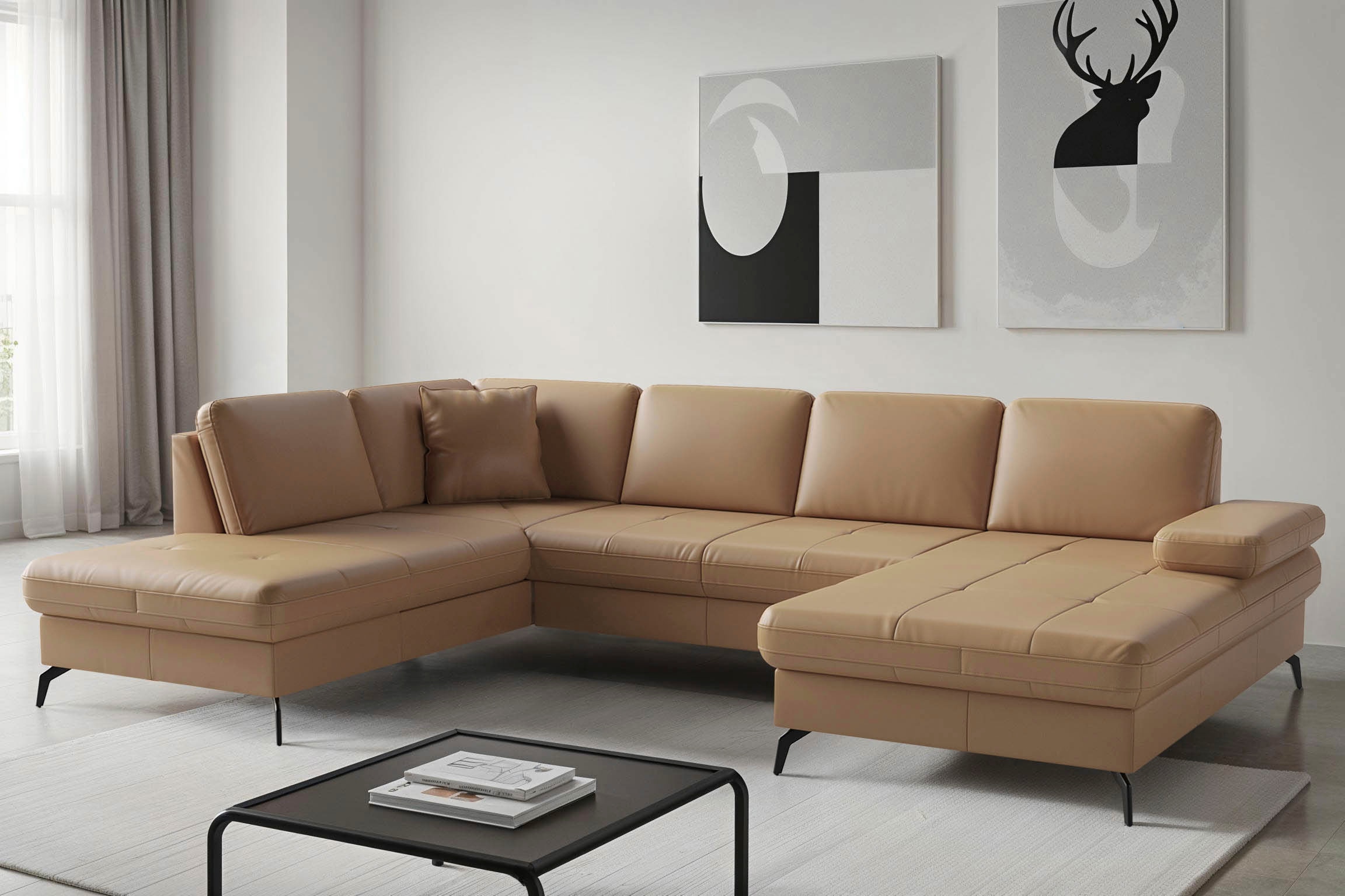sit&more Wohnlandschaft "Morris Jubi, Breite 300 cm" mit Armteilfunktion, optional mit Schlaffunktion