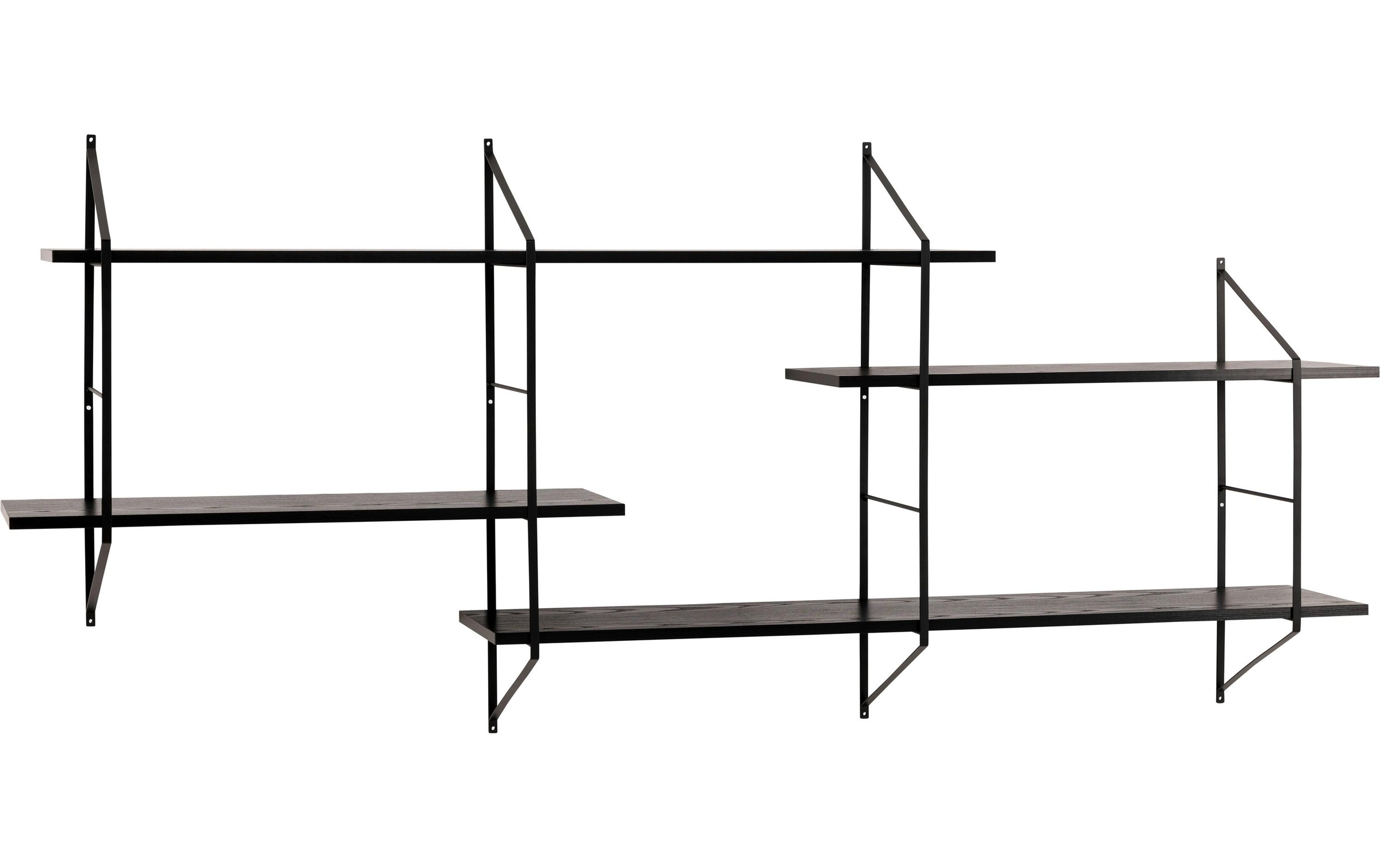 AC Design Wandregal »Belfast 191 x 25,5 x 79 cm, Schwarz«