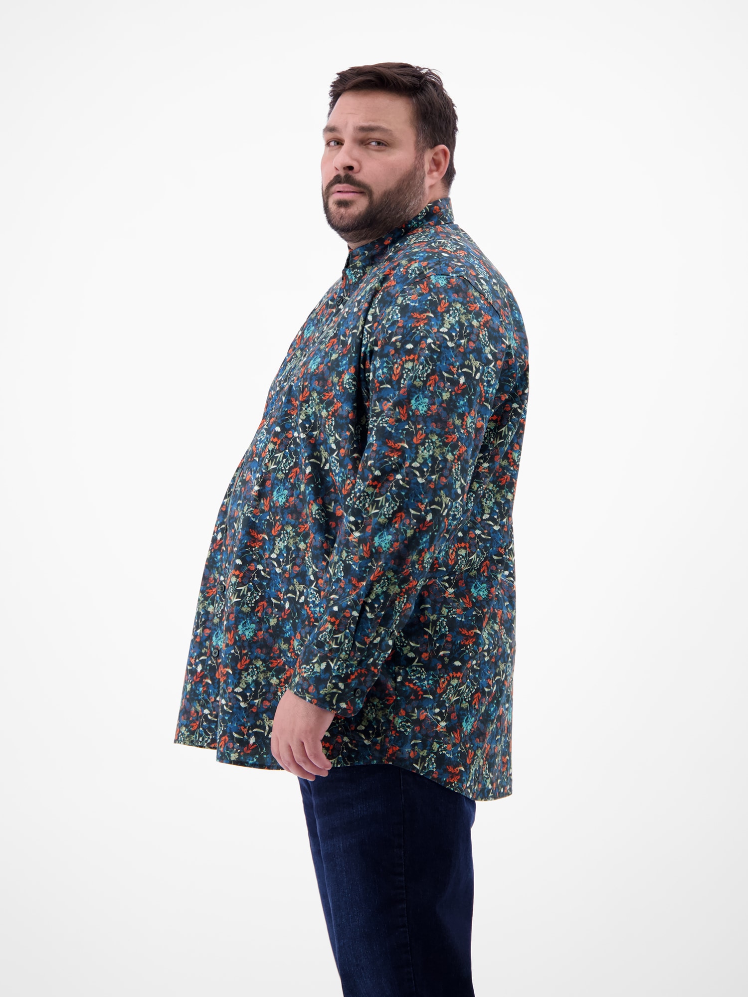 LERROS Langarmhemd »Langarmhemd mit Button-down-Kragen«