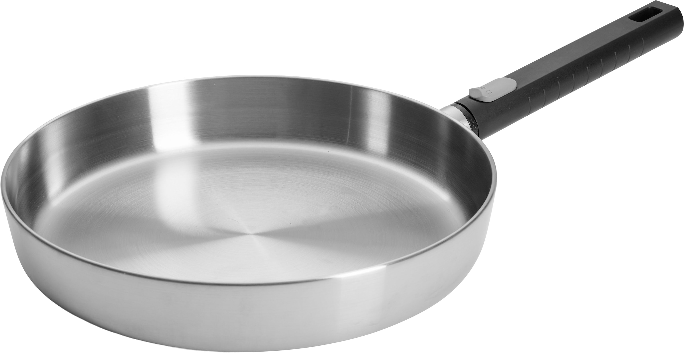WOLL Bratpfanne "Logic Steel", Ø 28cm + Höhe 5cmsilberfarben, schwarz, Pfannen, 5-Schicht-Aufbau