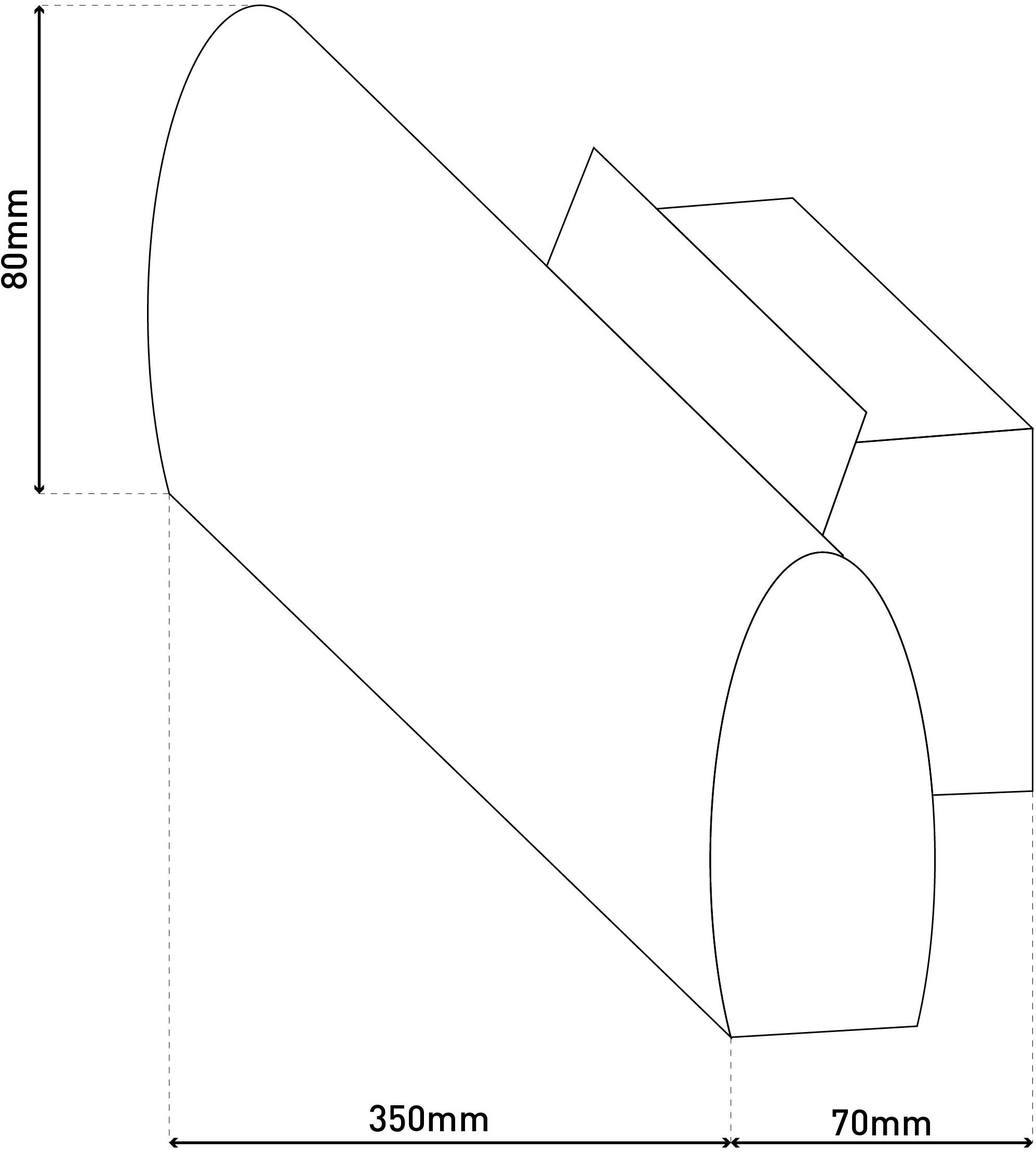 näve LED Wandleuchte »Rondo«, 1 flammig, Leuchtmittel LED-Modul | LED fest integriert, Schirm Eichenholz, L: 35cm, warmweißes Licht, abgerundete Form