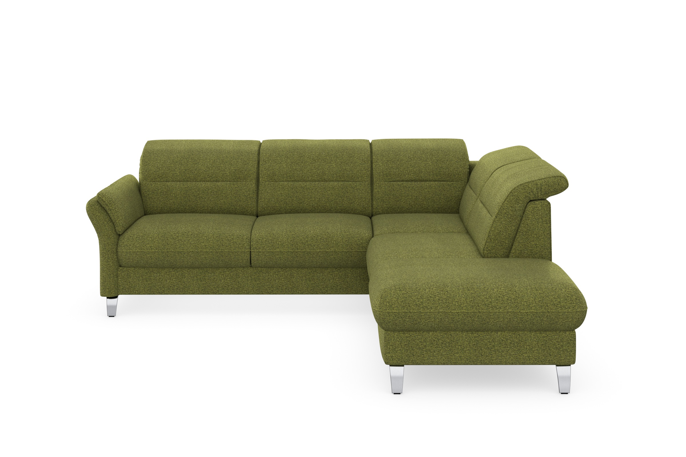 sit&more Ecksofa »Grenoble L-Form mit Federkern«, wahlweise mit Bettfunktion, Bettkasten, Arm- und Kopfteilverstellung