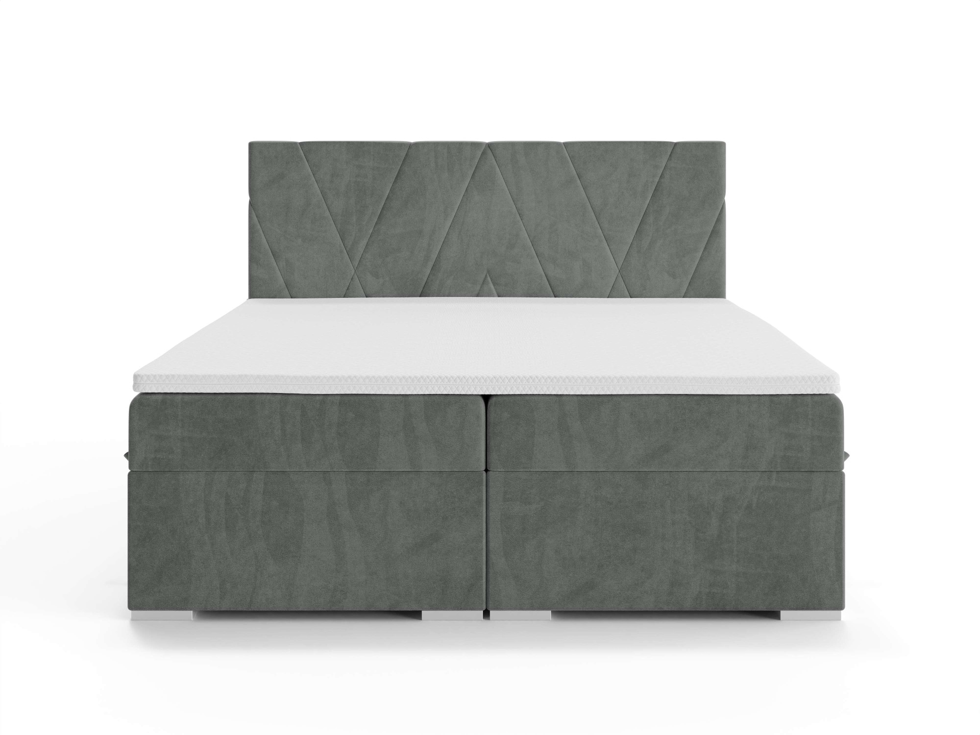 Places of Style Polsterbett »Liania mit Matratze und Topper, in 2 Breiten (160 und 180 cm)«, Boxspringbett mit Bettkasten, Matratze (BFK/TFK) und Topper