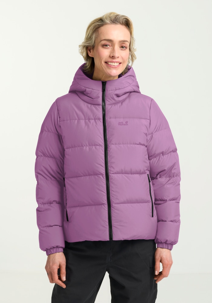 Jack Wolfskin Daunenjacke "FROZEN PALACE JKT W RDS" mit Kapuze Daunenjacke, warm, winddicht