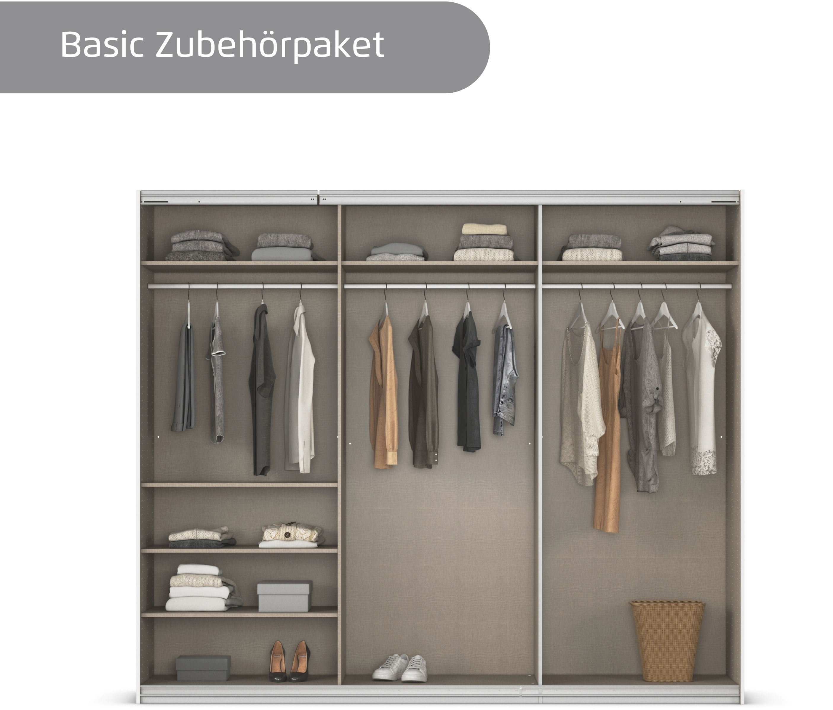 Thumbnail - INOSIGN BY RAUCH Schwebetürenschrank "Kleiderschrank Schrank Garderobe Schlafzimmerschrank THANOS" in 3 verschiedenen Au...