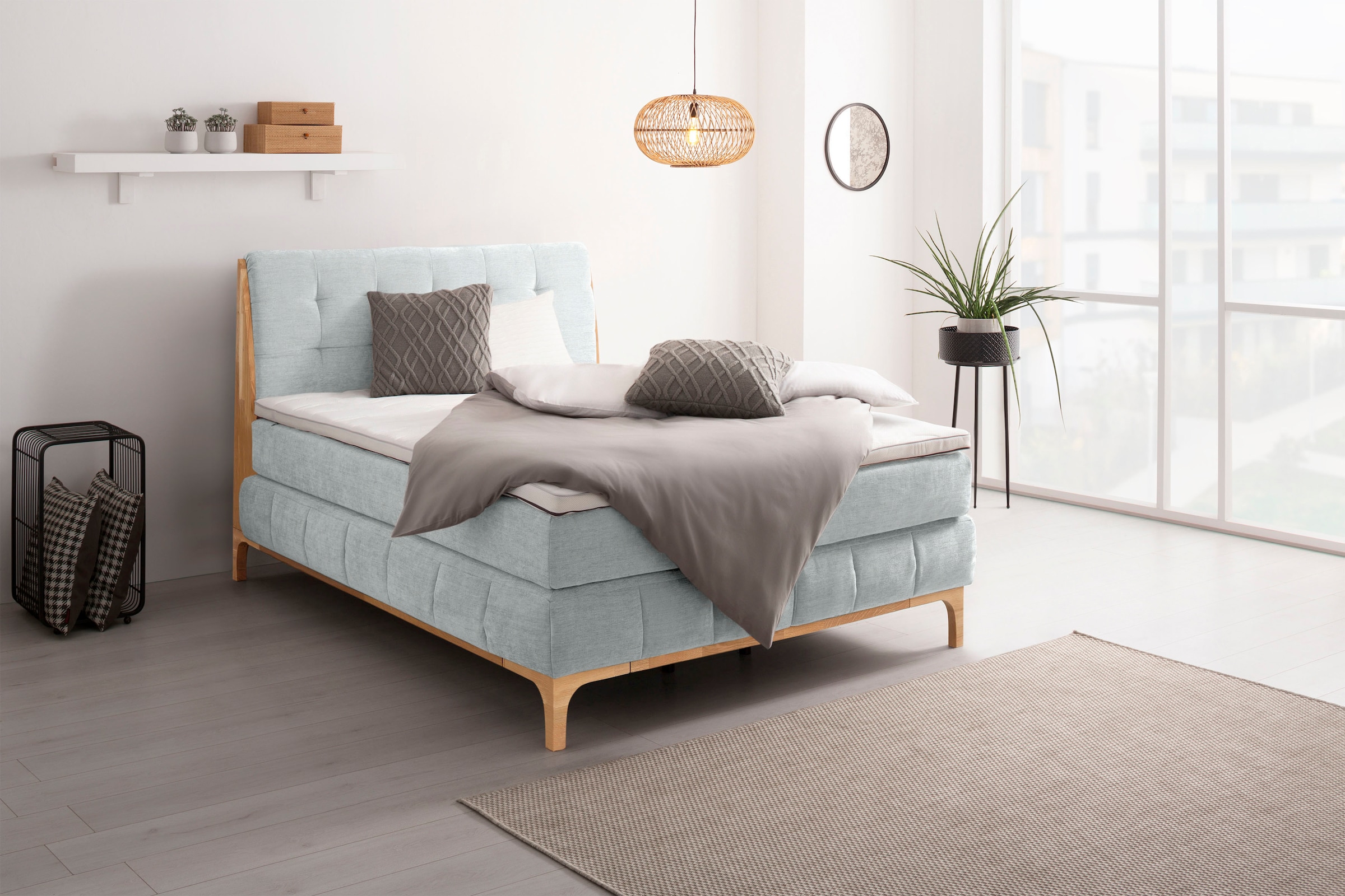 OTTO home Boxspringbett "Jelle" 5 Stk. tlg. zertifizierte, recycelte Bezugs günstig online kaufen