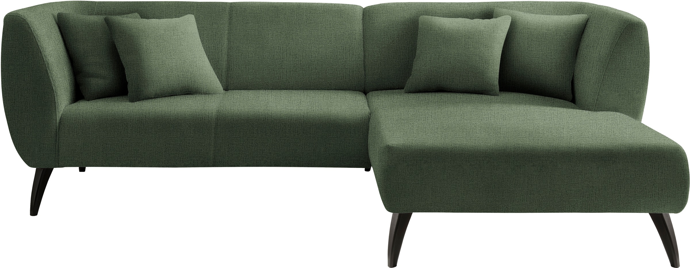 Thumbnail - INOSIGN Ecksofa "Colori Polstermöbel mit zeitlos eleganter Rückenführung. L-Form", Holzfußfarbe wählbar, inkl. 4x Zierki...