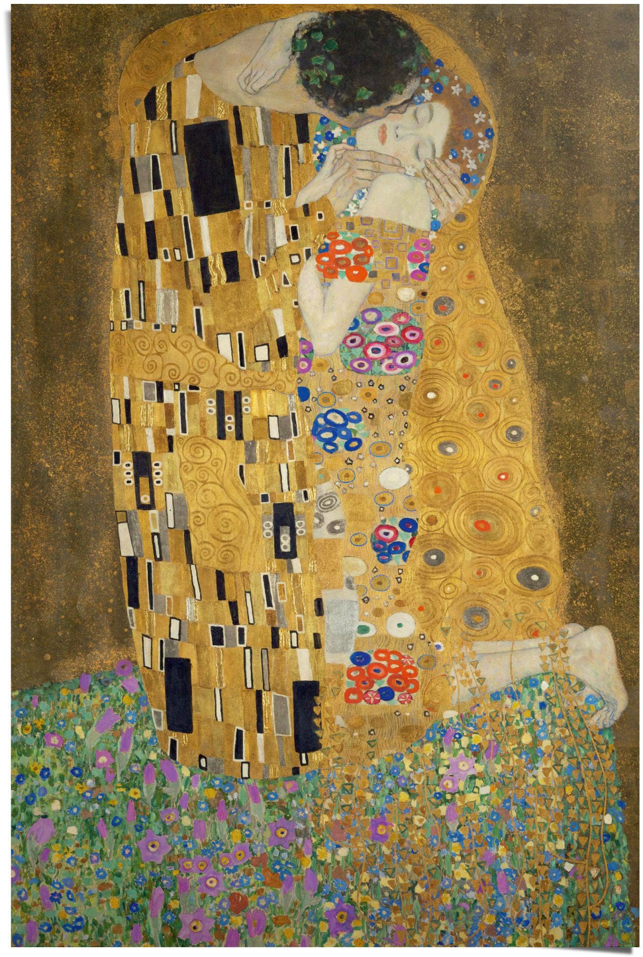 Reinders Poster "Poster Der Kuss Gustav Klimt" Kunst 1 Stk. tlg. günstig online kaufen