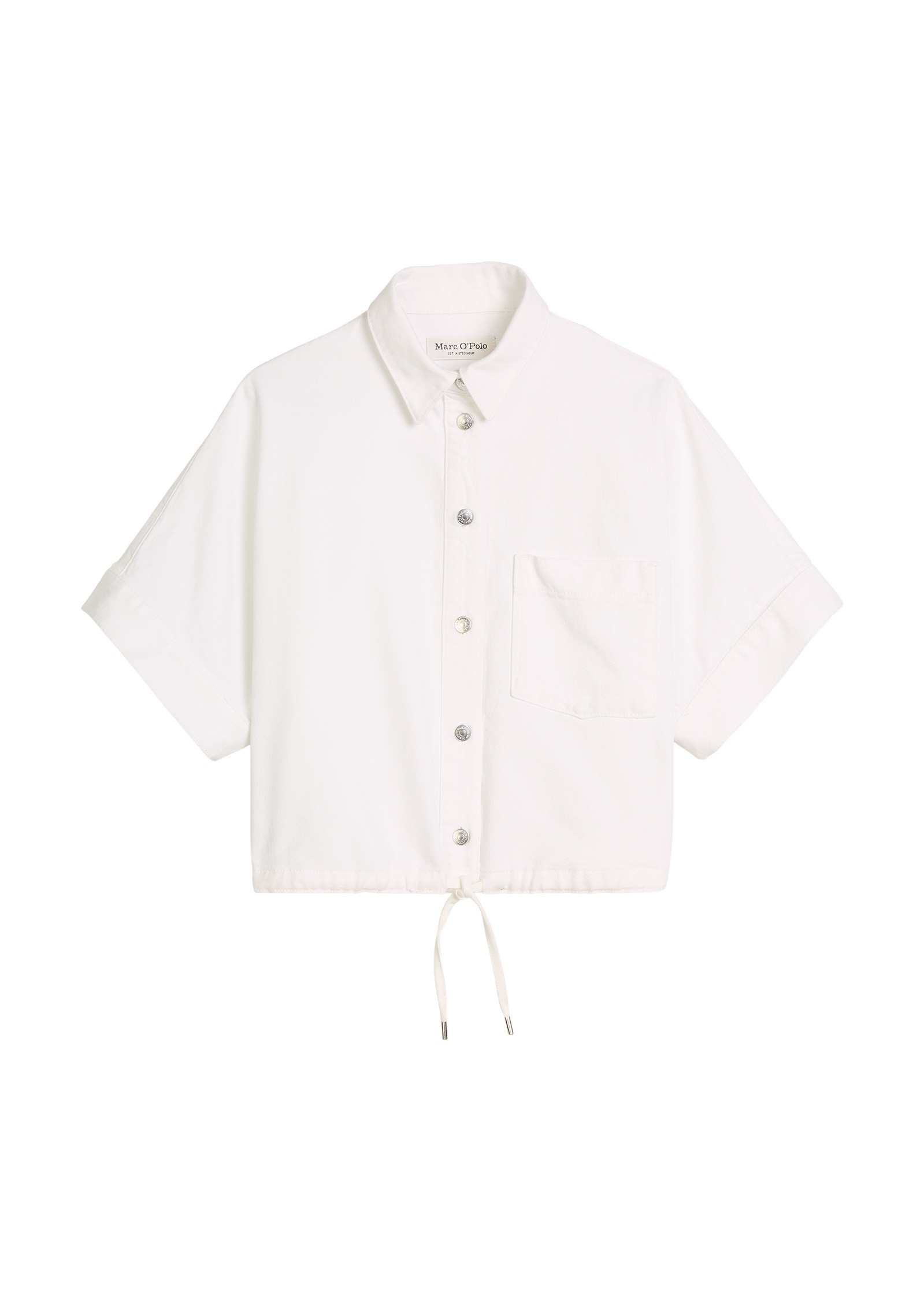 Marc O'Polo Kurzarmbluse »aus Organic-Cotton-Lyocell-Mix«
