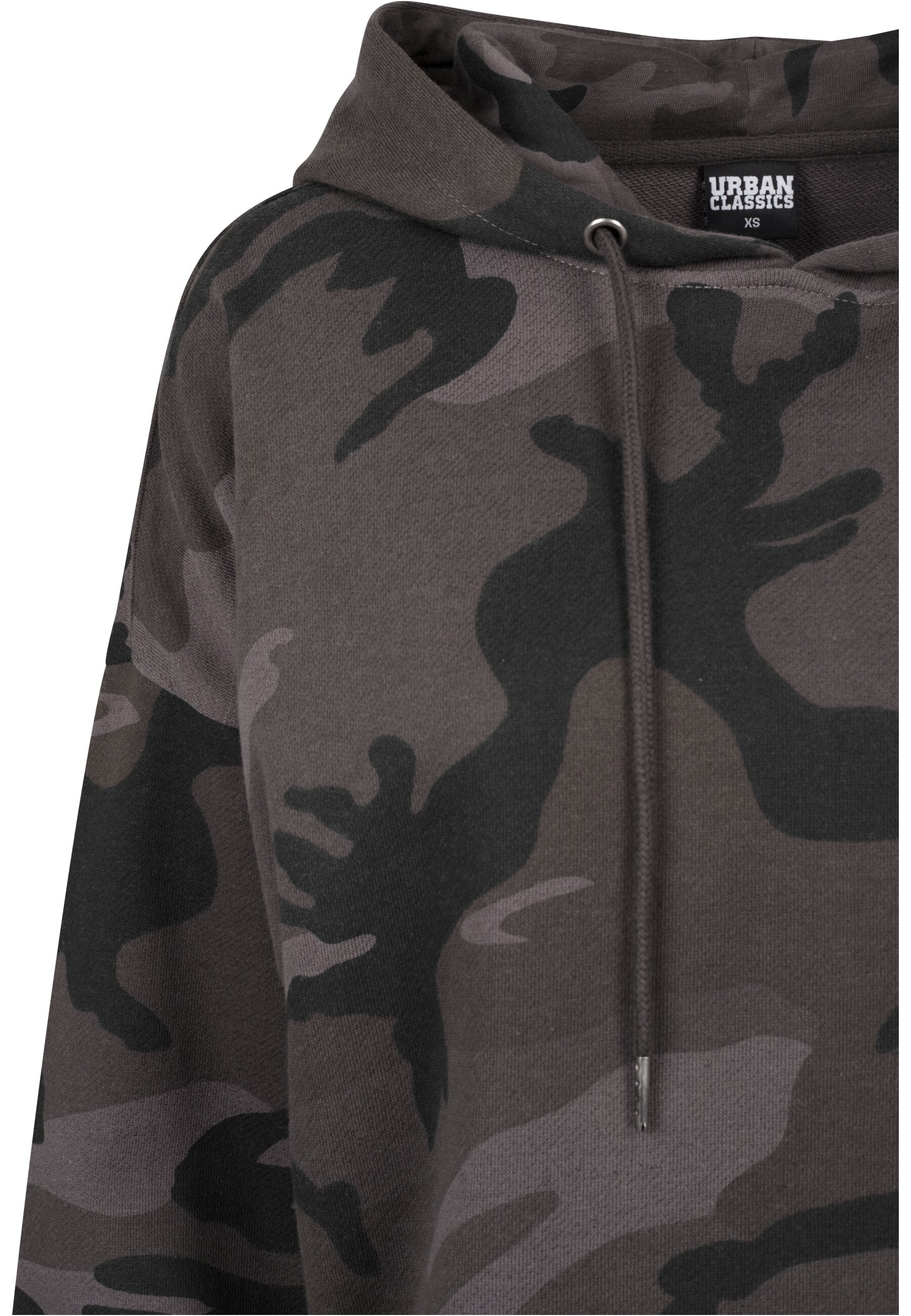 URBAN CLASSICS Rundhalspullover »Urban Classics Damen Ladies Oversized Camo Hoody«, (1 tlg.)