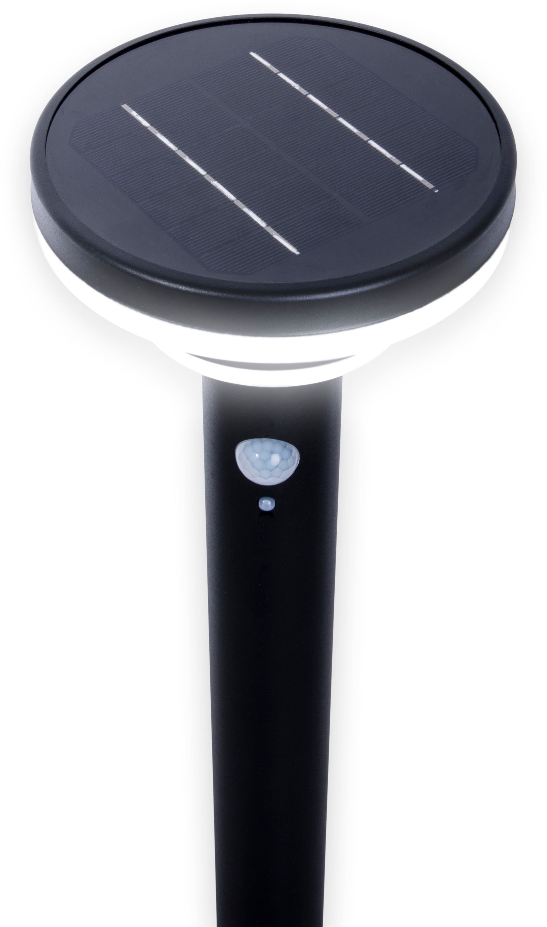 näve LED Solarleuchte »Nora«, 1 flammig, Leuchtmittel LED-Modul | LED fest integriert, inkl. Bewegungsmelder, stufenweise dimmbar, H: 86cm, mit Erdspieß